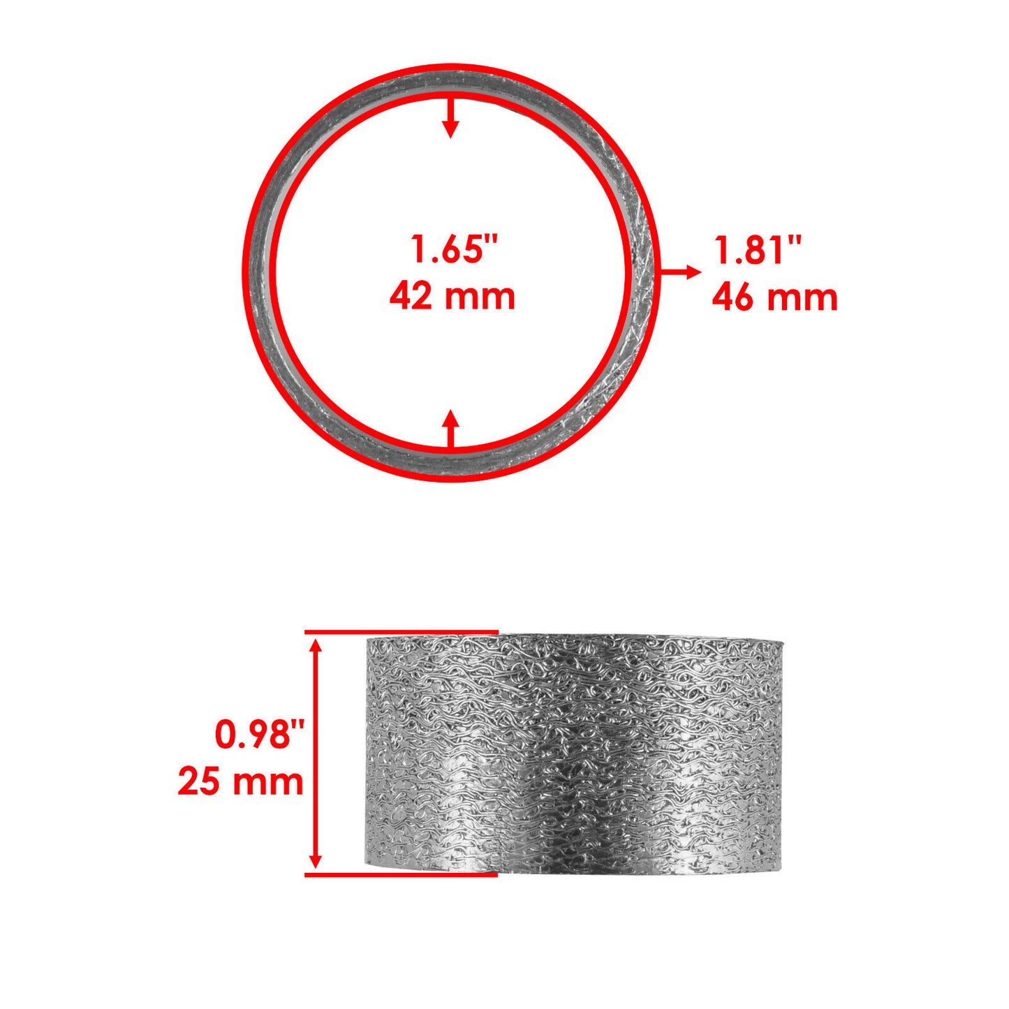 Exhaust Muffler Pipe Gasket for Yamaha 5Ug-E4755-00-00