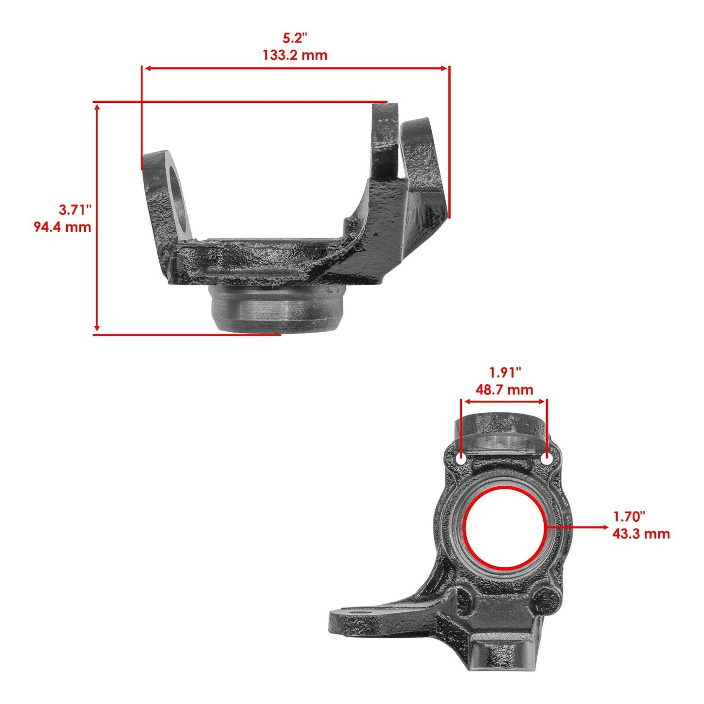 Rear Right Knuckle for Honda FourTrax 300 TRX300FW 1996-2000 / 51200-HM5-850