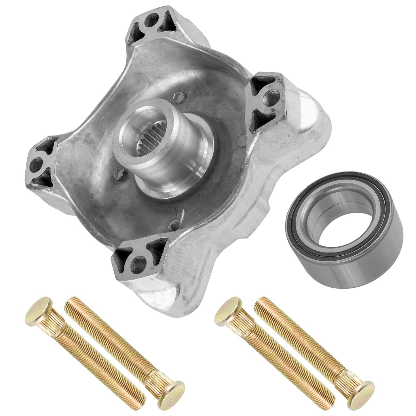 Front Wheel Hub W/Studs And Ball Bearing for Polaris RZR 800 EFI Eps 2008-2014