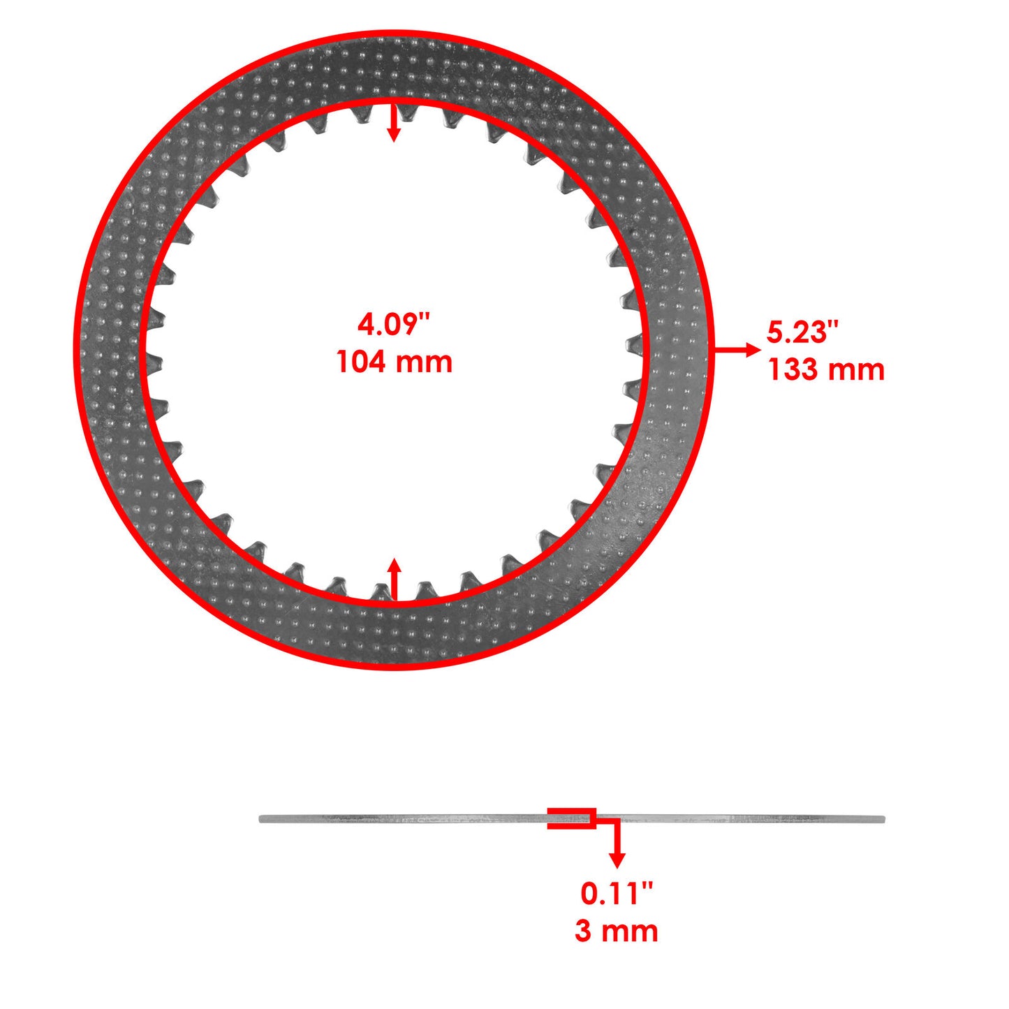 Clutch Friction Steel Plates Kit for Kawasaki Z900 Z900RS ZR900 ABS 2017-2022