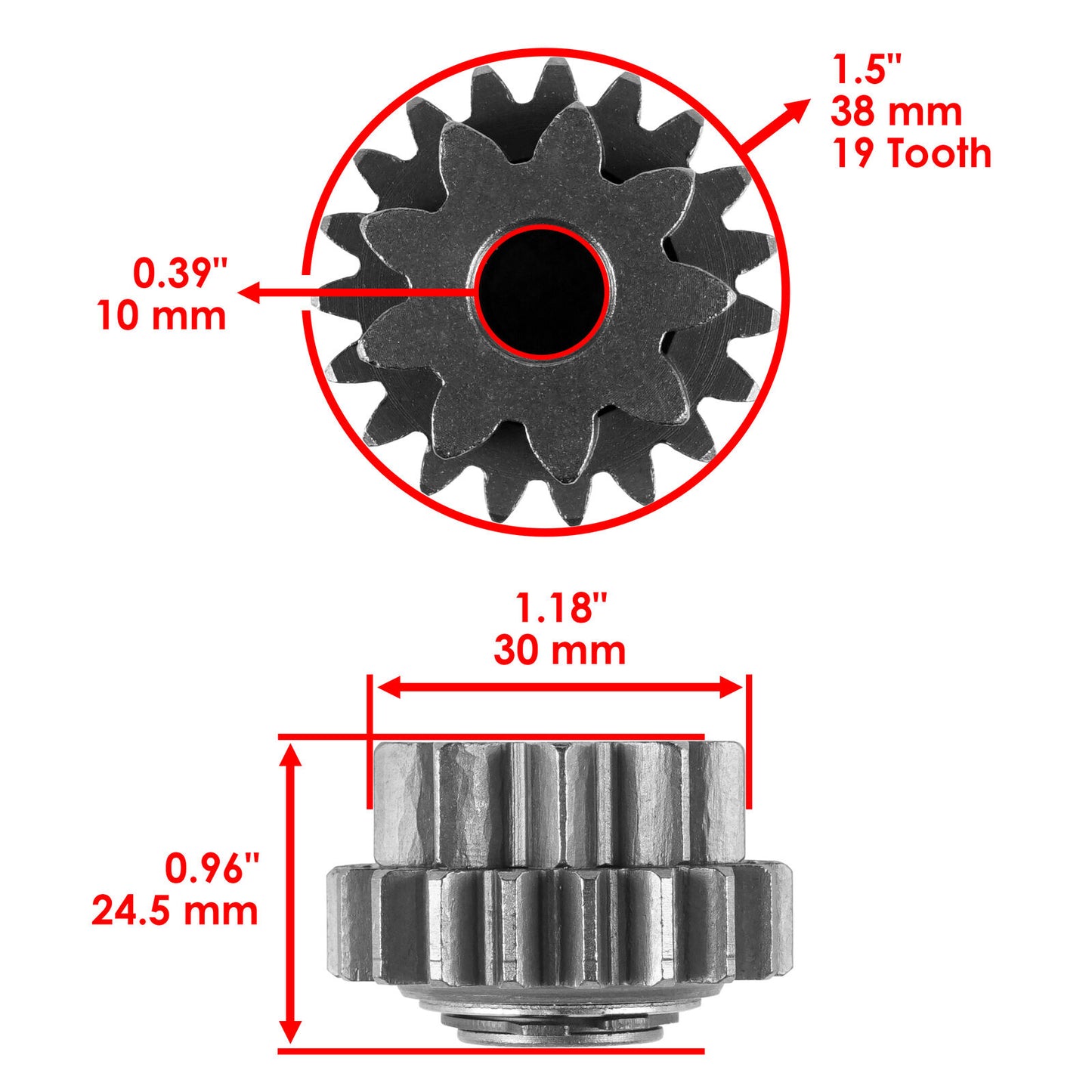 Starter Clutch & Driven Gear Reduction Gear W/Gasket for Honda TRX450ER 2006-14