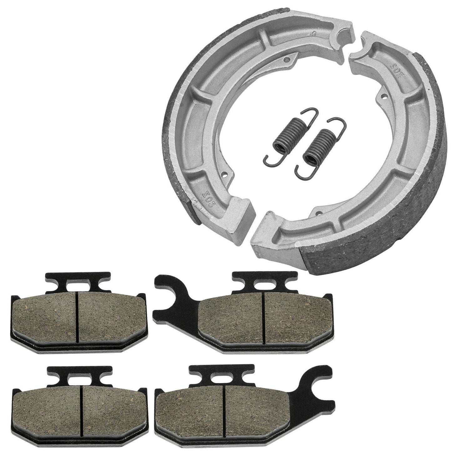 Front Brake Pads Rear Brake Shoes for Suzuki LT-F400F Kingquad 400 2008-2020