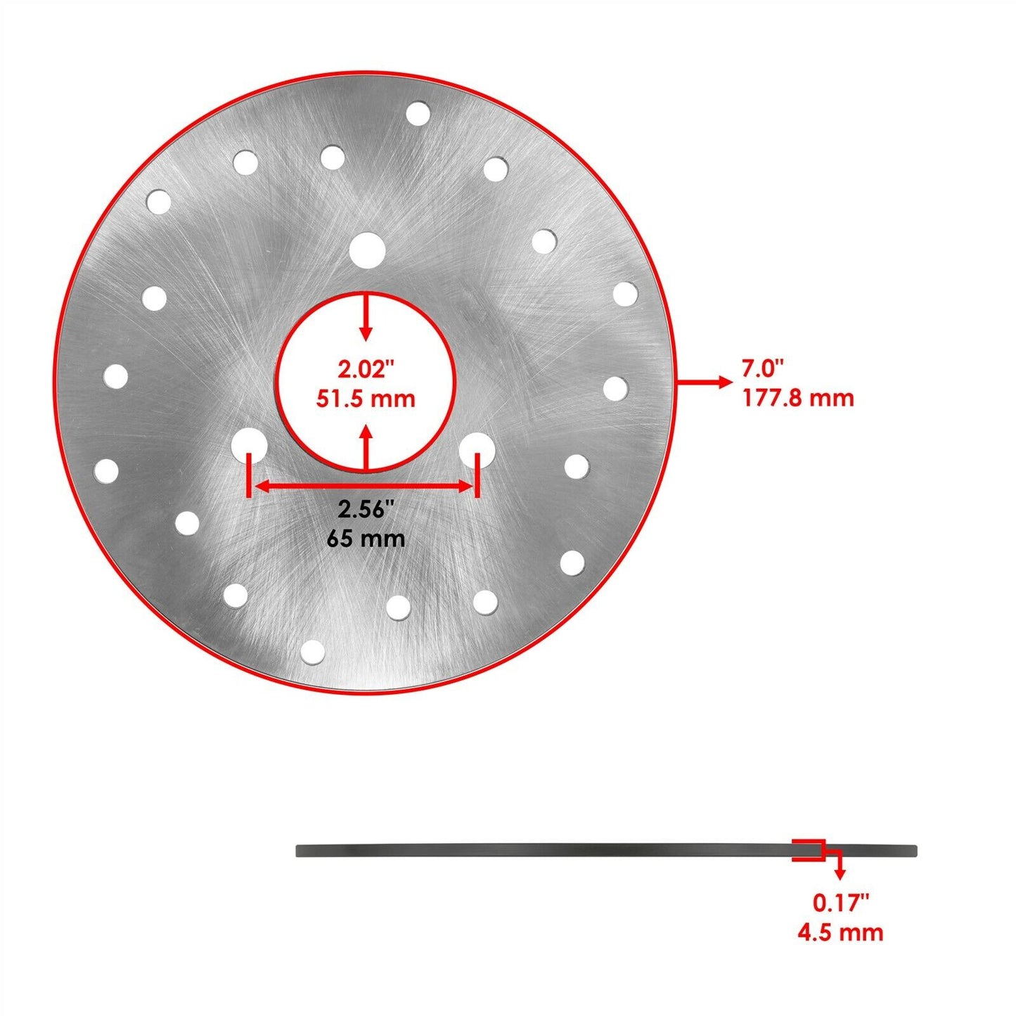 Rear Brake Disc Rotor fits Polaris Magnum 325 500 2x4 4x4 2001 Rear Brake Disc