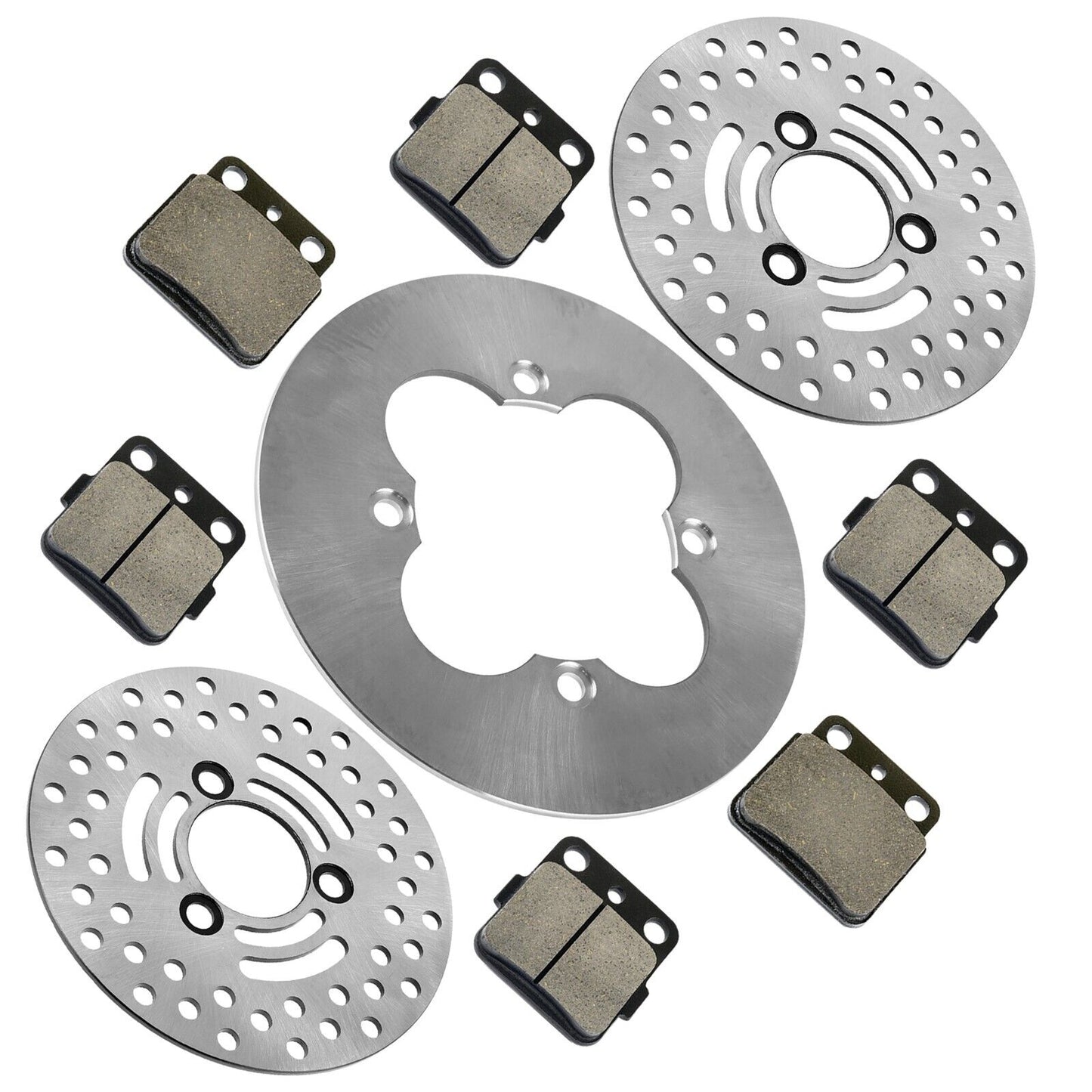 For Suzuki Quadsport Z400 Front Rear Brake Discs w/ Pads LTZ LT-Z400Z 2003-2013