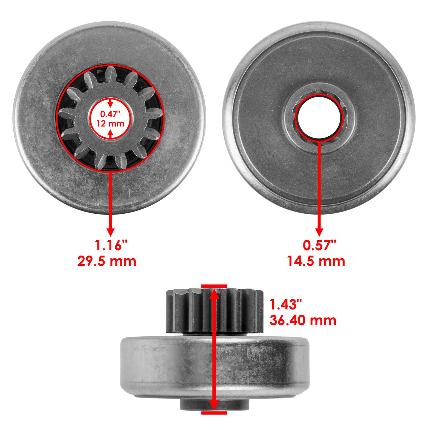 Starter and Drive Bendix for Sea-Doo RXT X 300 / RXP X 300 2016-2021 / 420888995