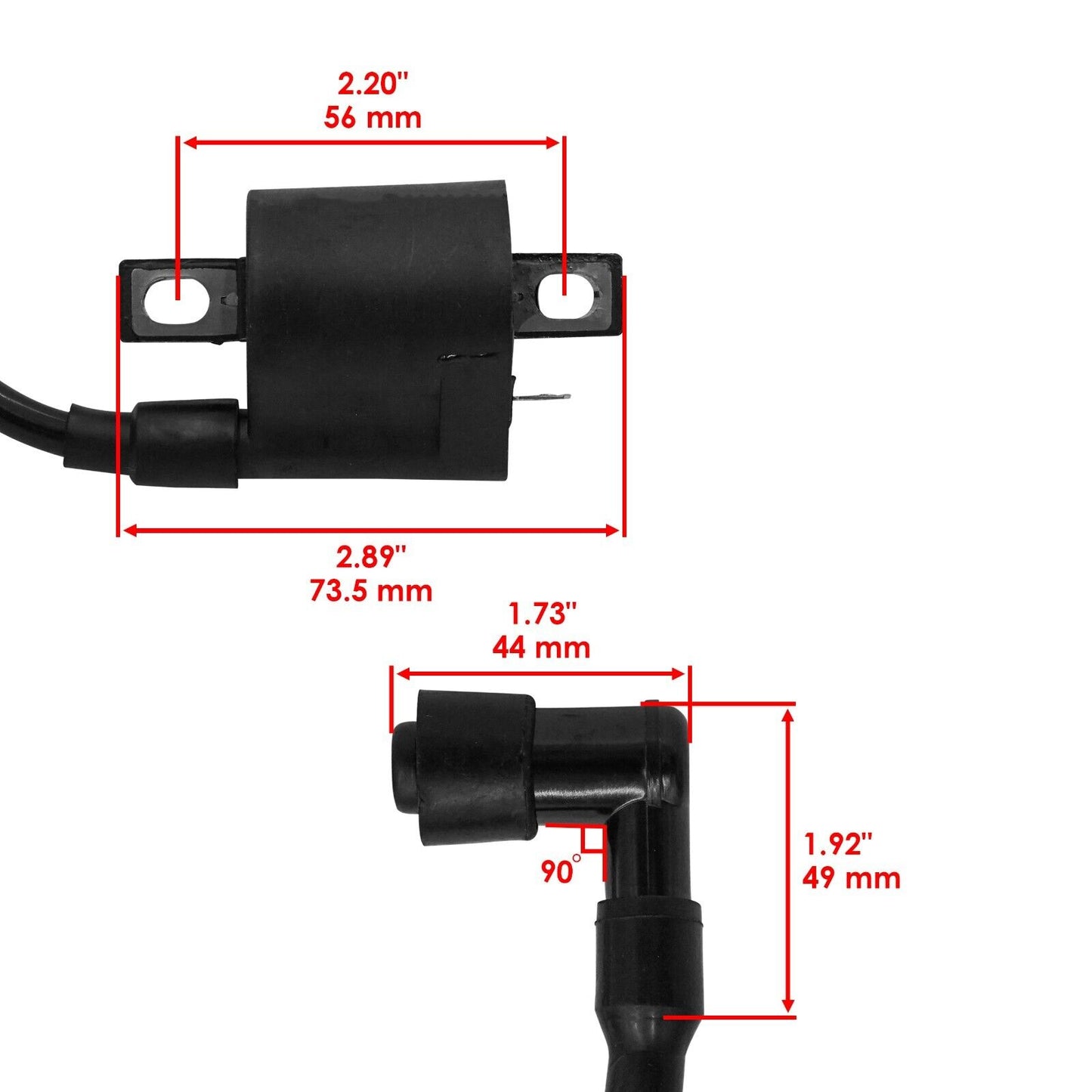 Ignition Coil & Cap Boot for Honda XL200R 1983 / XL250R 1982-1983 / XL500R 1982