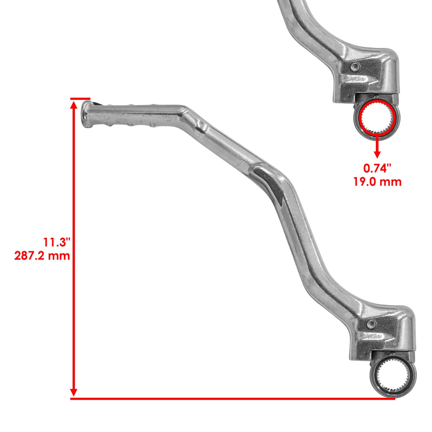 Caltric 2S2-15620-01-00 Kick Start Lever Pedal For Yamaha YZ450F 2006-2009