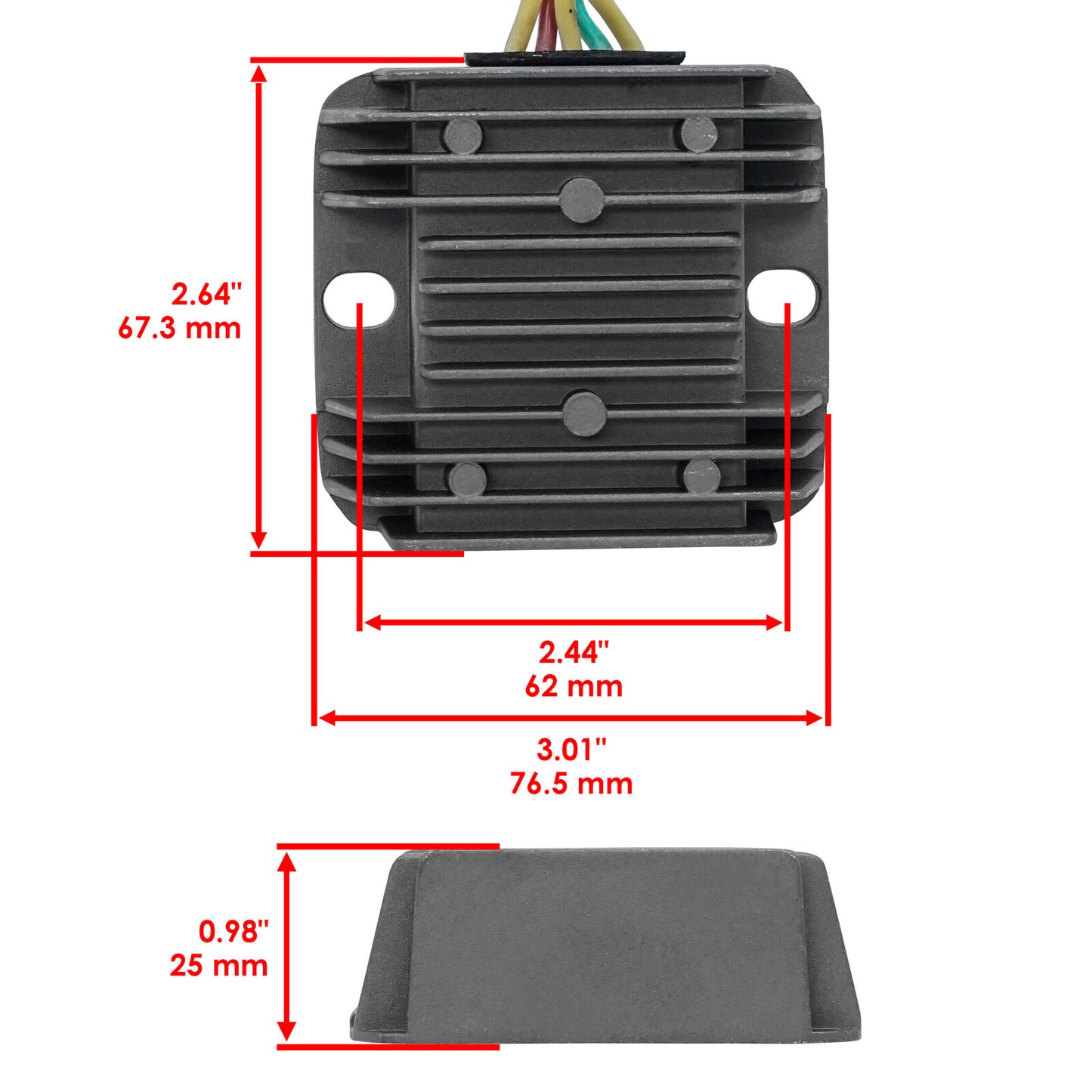 Rectifier Regulator for Honda 300 TRX300 Fw TRX300FW Fourtrax 1993-2000 Atv New