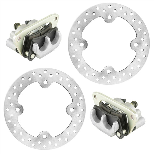 Front Left Right Brake Caliper w/ Disc for Polaris RZR S 800 / RZR 800 2010-2014