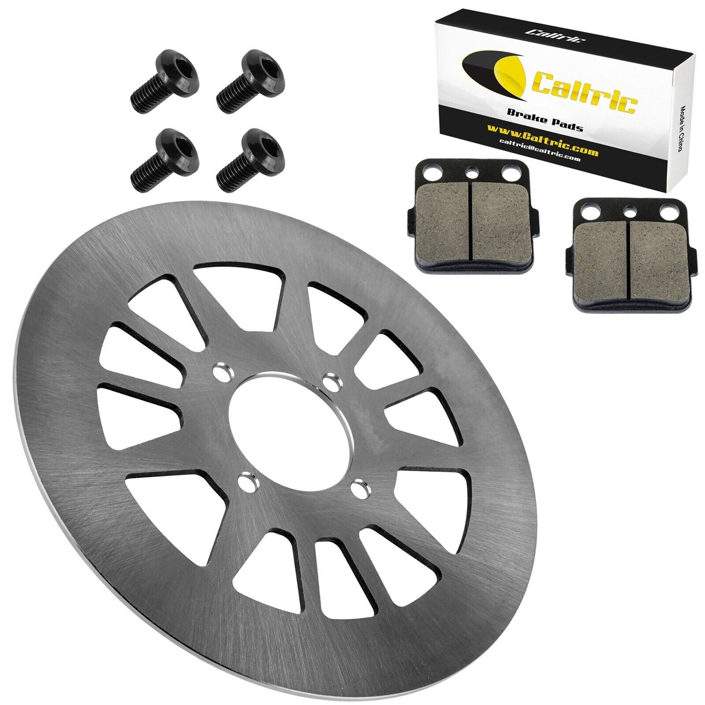 Rear Right Brake Disc with Brake Pads & Bolts for Yamaha Warrior 350 1990-2004