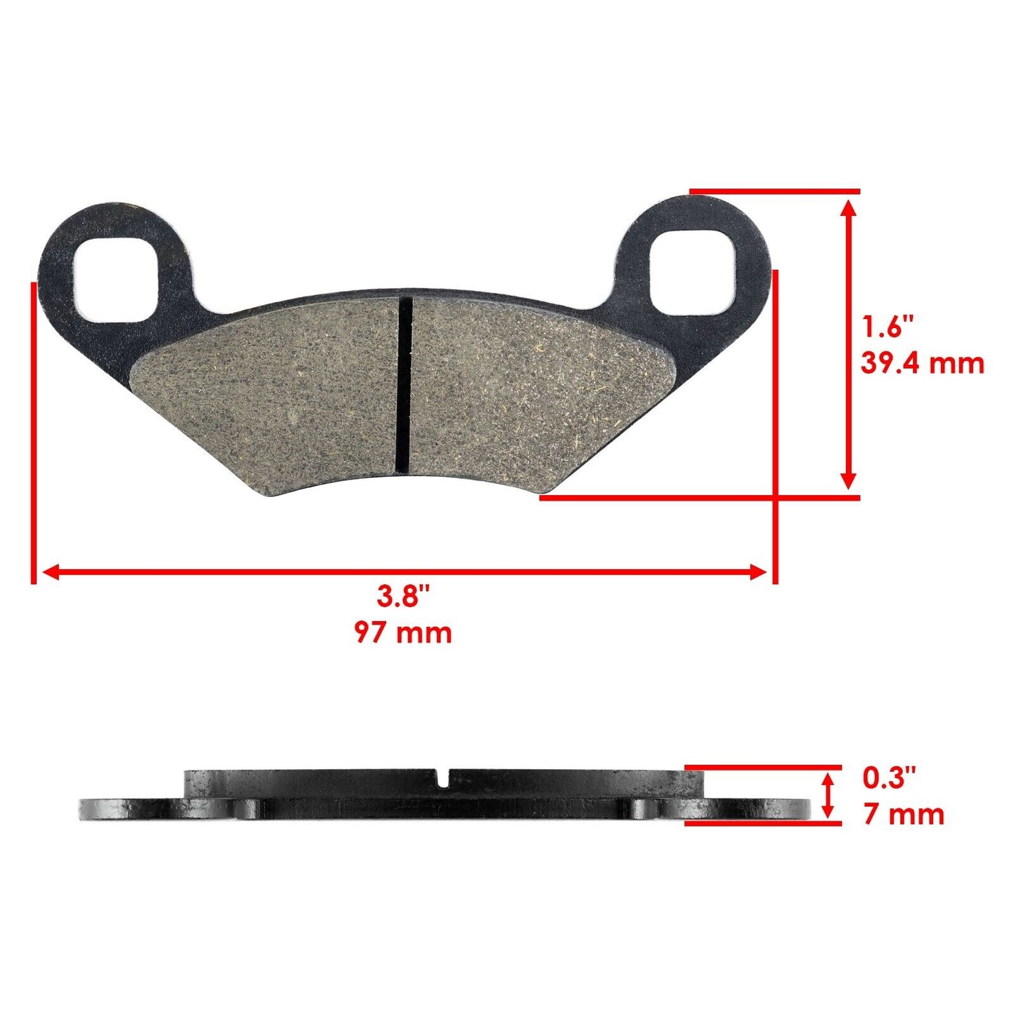 Front And Rear Brake Pads for Polaris RZR 800 EFI 2008-2014