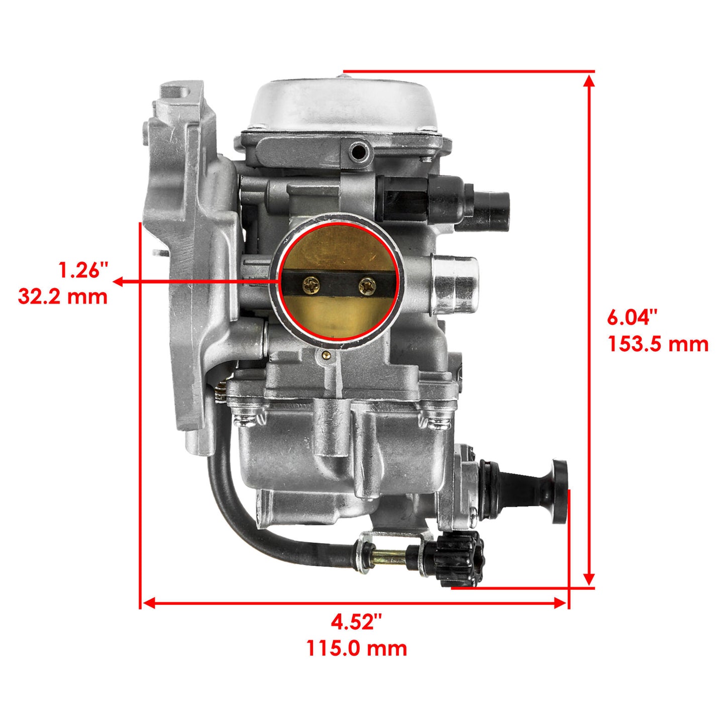 Caltric Carburetor Carb for Kawasaki Bayou 400 KLF400B 4X4 1993 1994 1995 - 1999