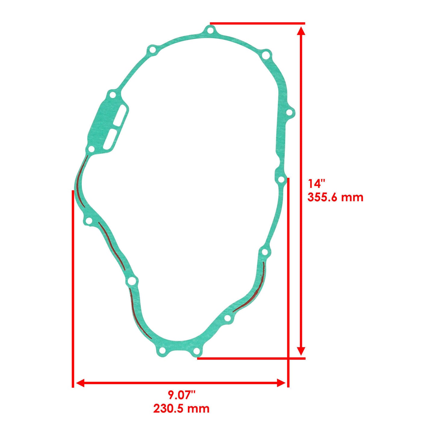 Right Crankcase Clutch Cover Gasket for Honda 11394-Hm5-A10