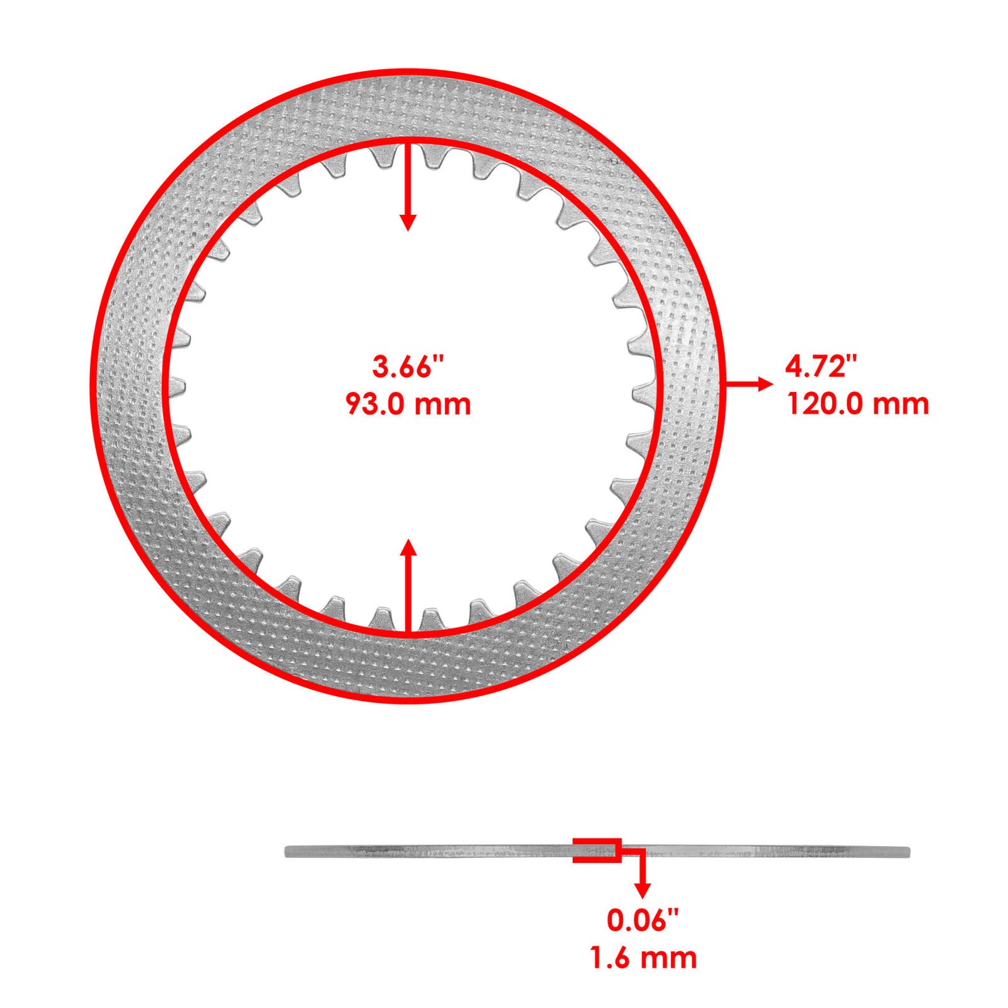 Clutch Plates Kit for Kawasaki KLX250S KLX250SF / KLX300 KLX300R KLX300SM 09-23