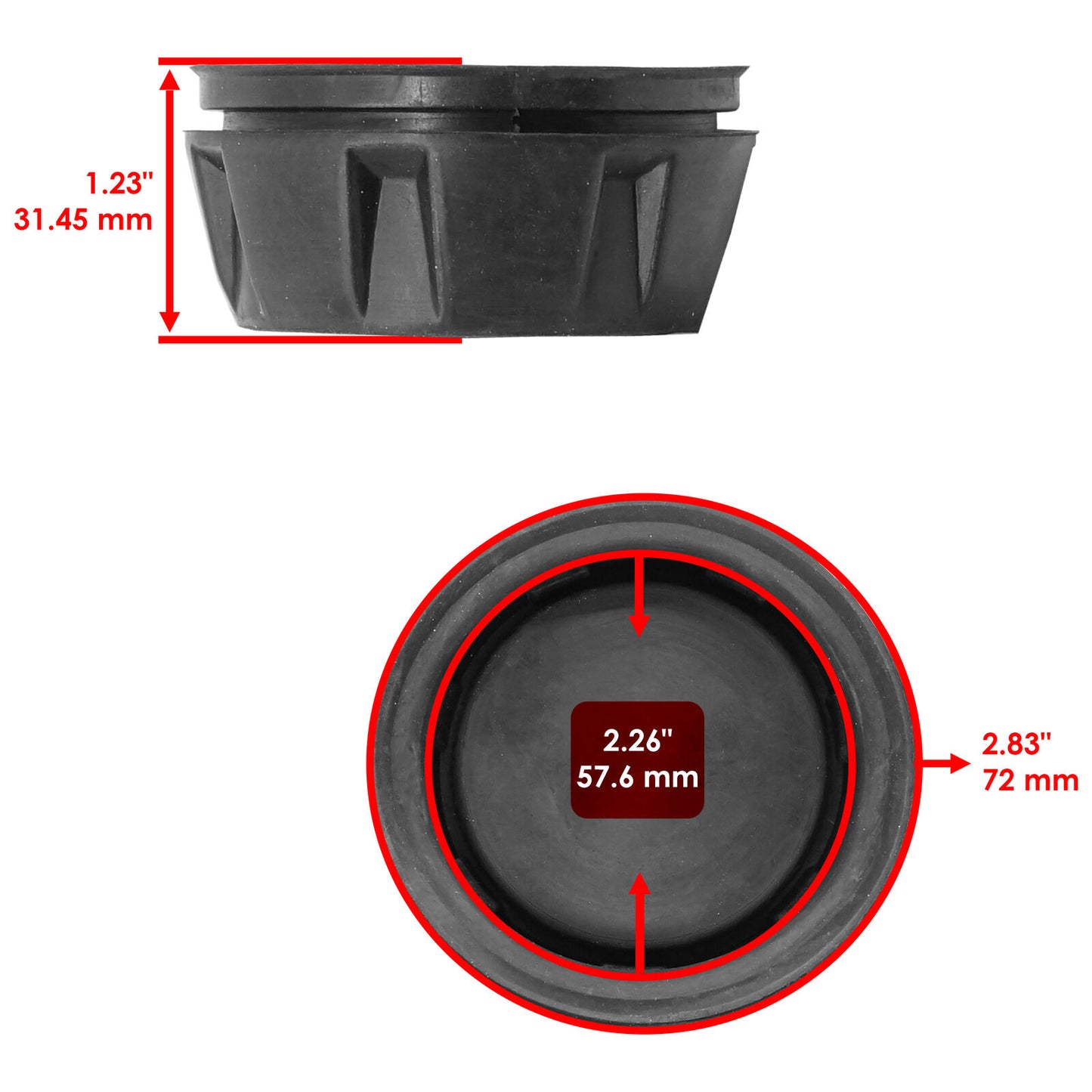 Caltric 44732-HR6-A60 Wheel Center Cap For Honda Front or Rear Left or Right