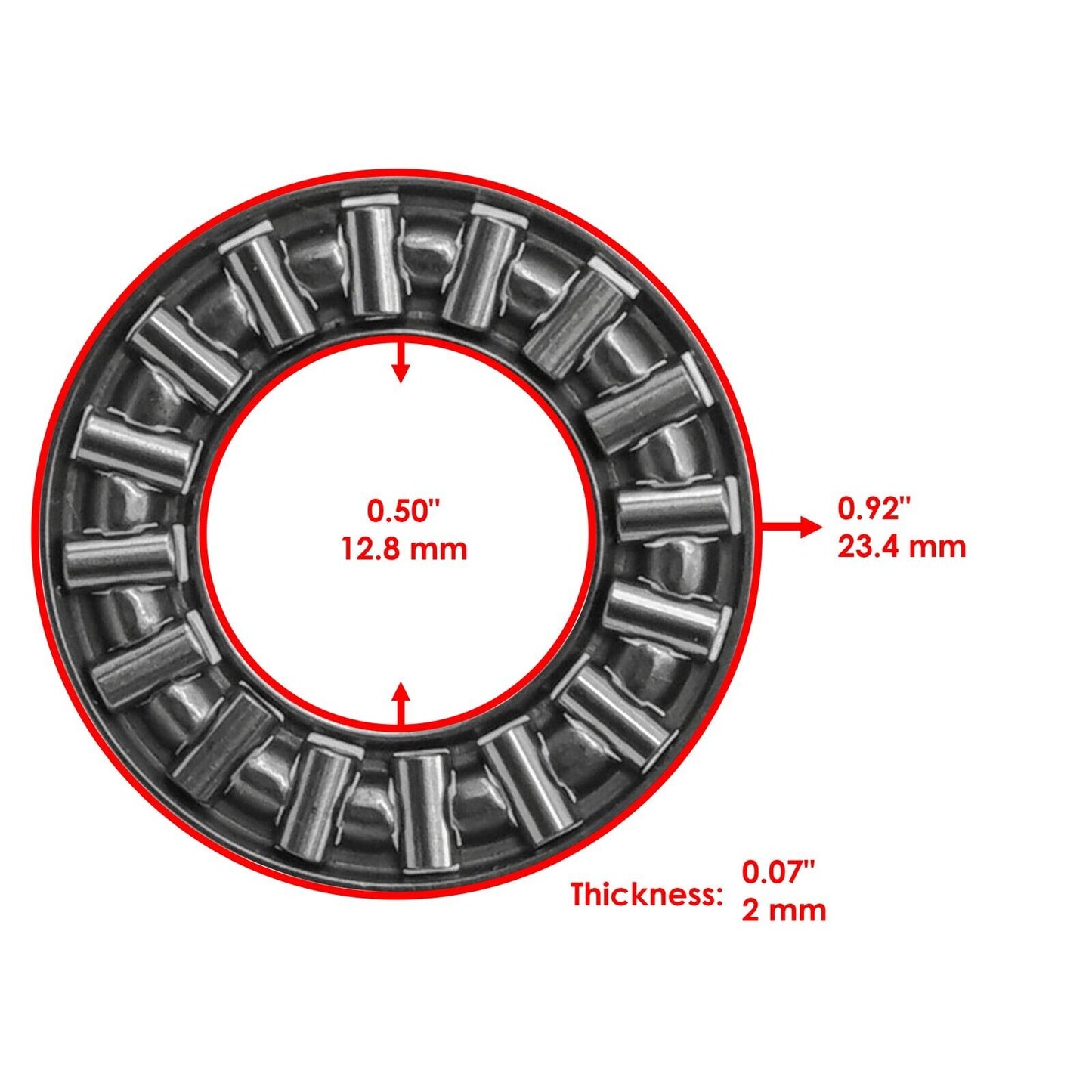 Caltric 3233929 Front Differential Thrust Needle Bearing For Polaris ATV/UTV