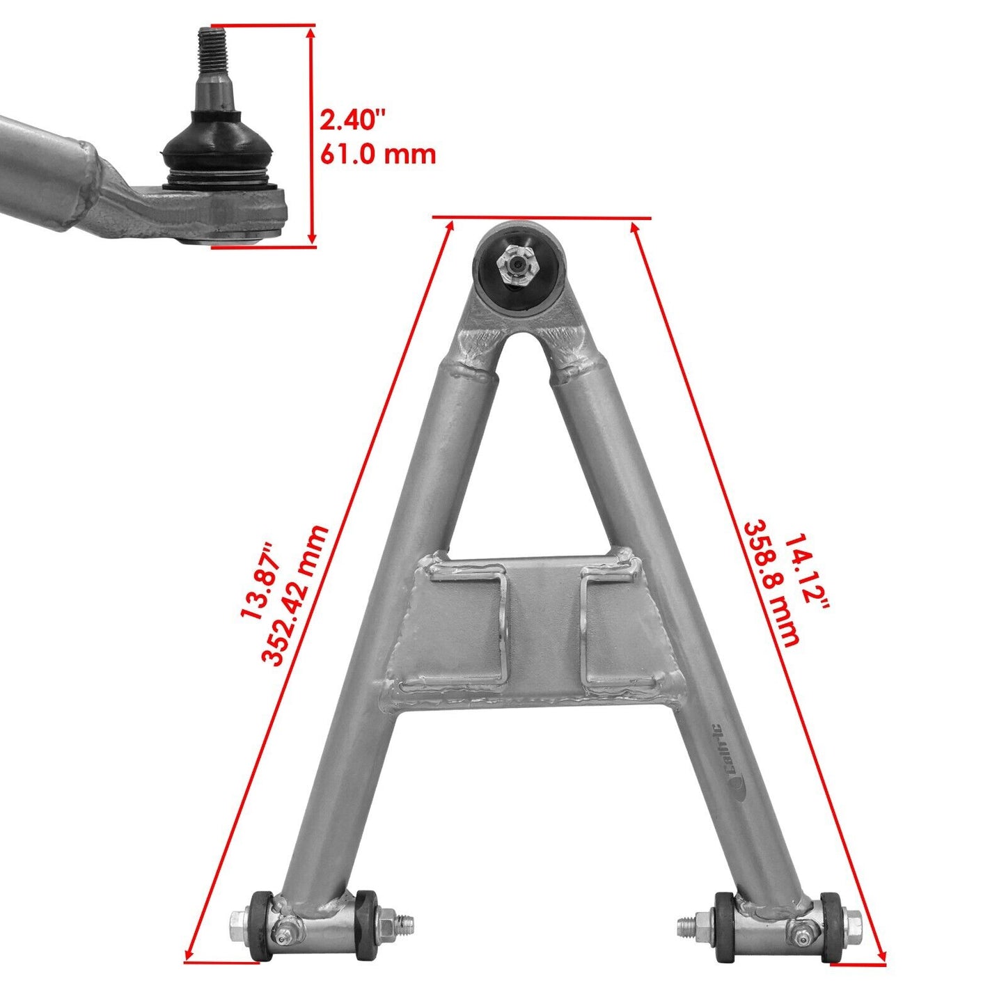 Front Lower & Upper A-Arms for Yamaha Warrior 350 YFM350X 1989-2003