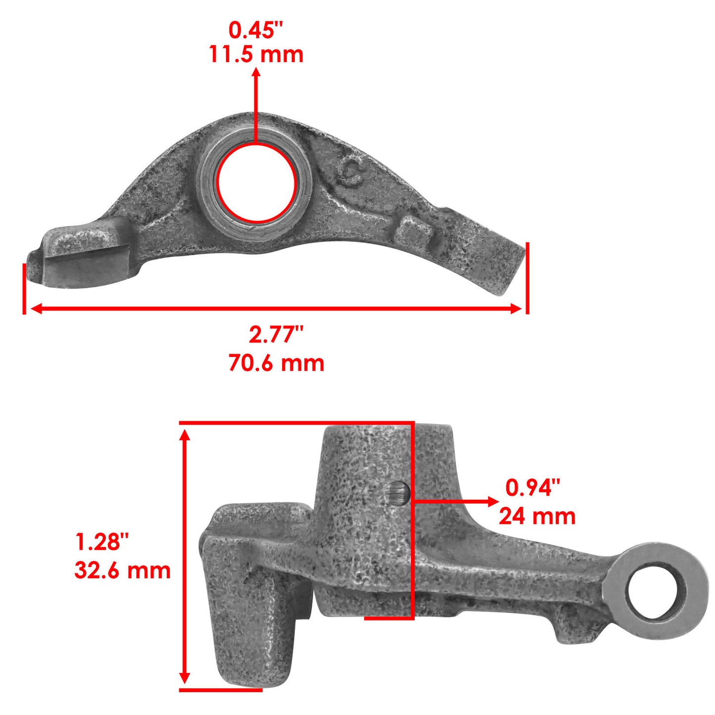 Engine Valve Rocker Arm C for Honda Sportrax 400 TRX400EX 1999-08 14431-KCY-670