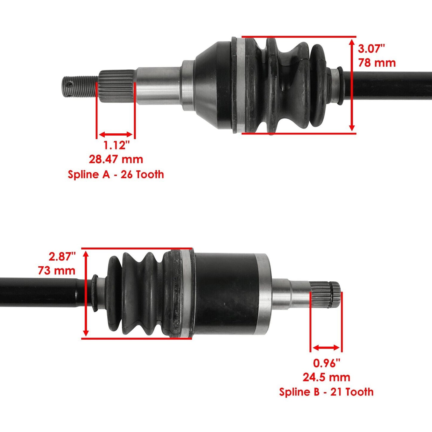 Front Left Complete CV Joint Axle for Can-Am Commander 1000 4X4 2011 2012