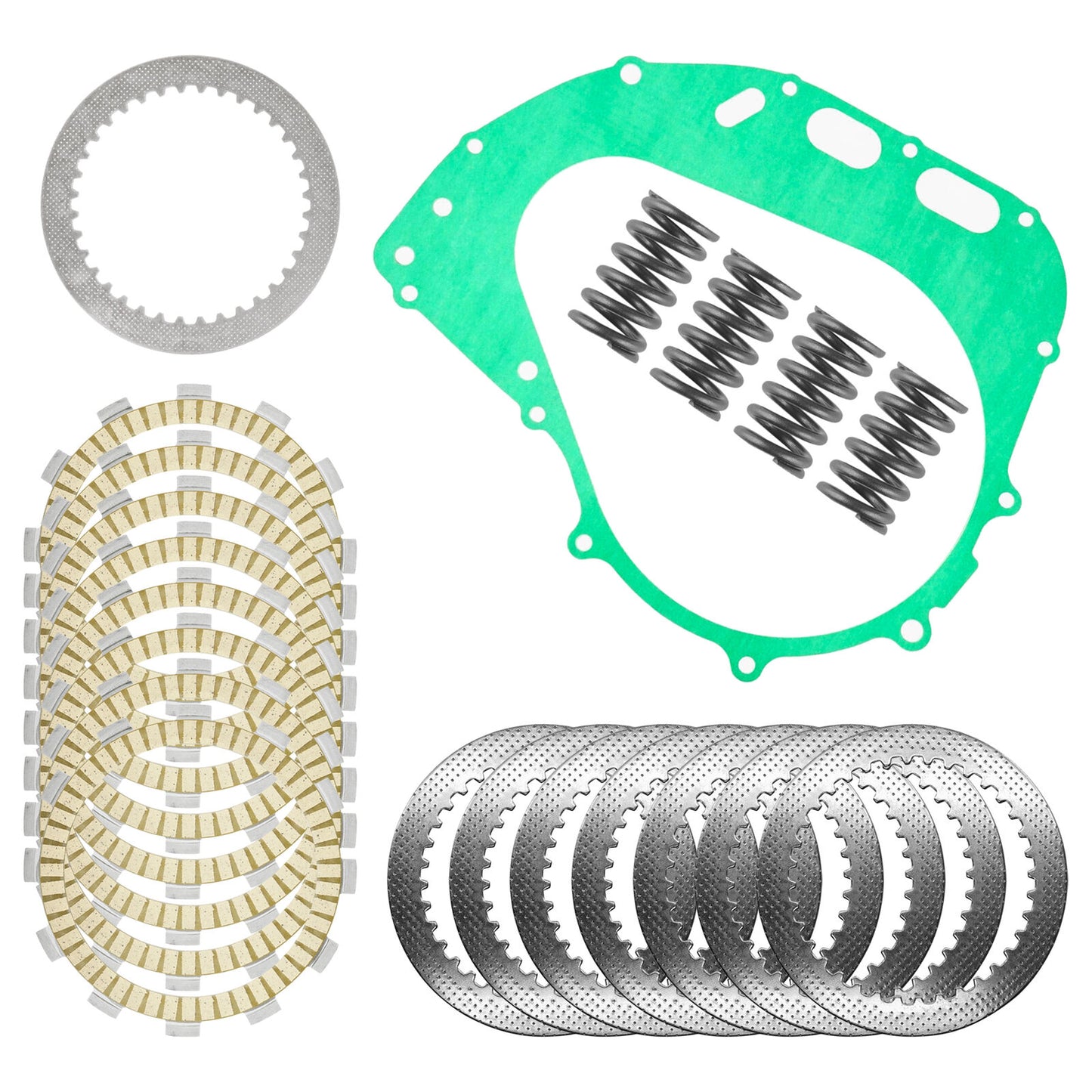 Clutch Friction Steel Plates Spring and Gasket Kit for Suzuki DR650SE 1996-2022