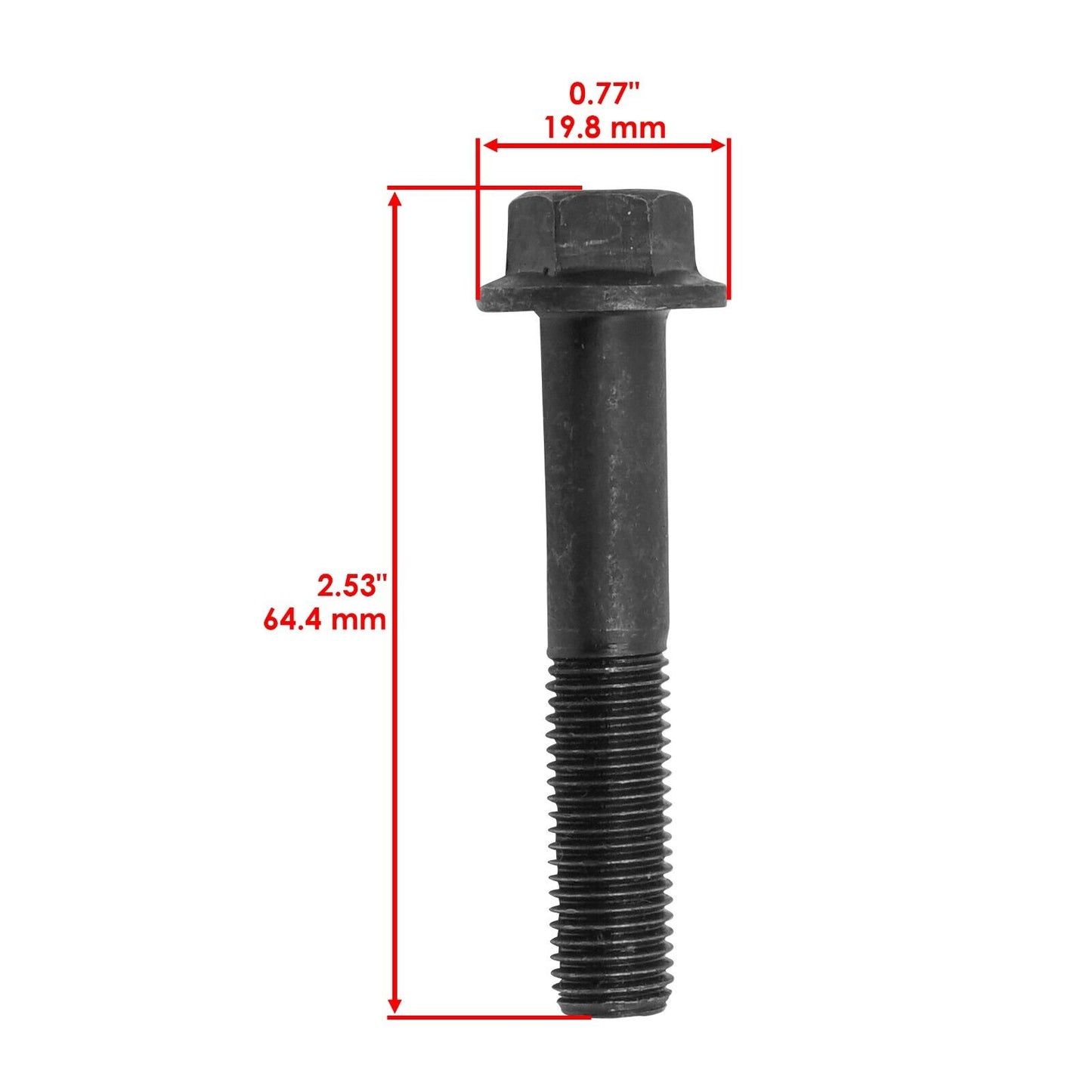 Caltric 7519285 Front Upper A-Arm Bolt For Polaris RZR XP 900 / Genaral 1000