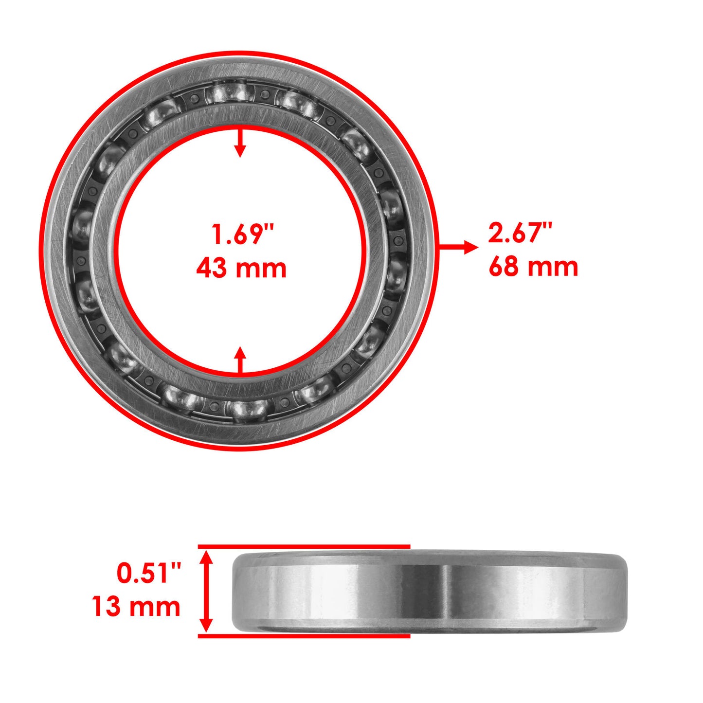 Rear Differential Bearings & Seals For Honda Rancher 350 TRX350FM 4x4 ES 2000-06