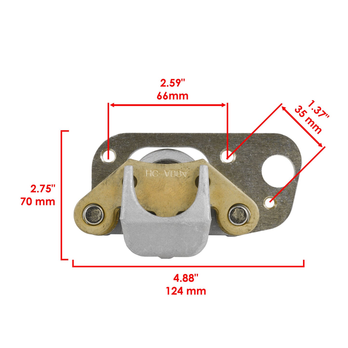 Front Right Brake Caliper w/ Brake Pads for Polaris Magnum 325 2x4 4x4 2001 2002