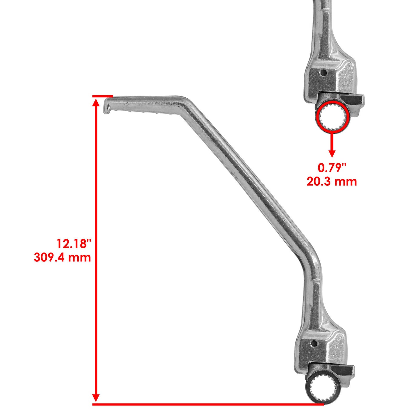 Caltric 28300-MBN-670 Kick Start Lever Pedal For Honda XR650R 2000-2007