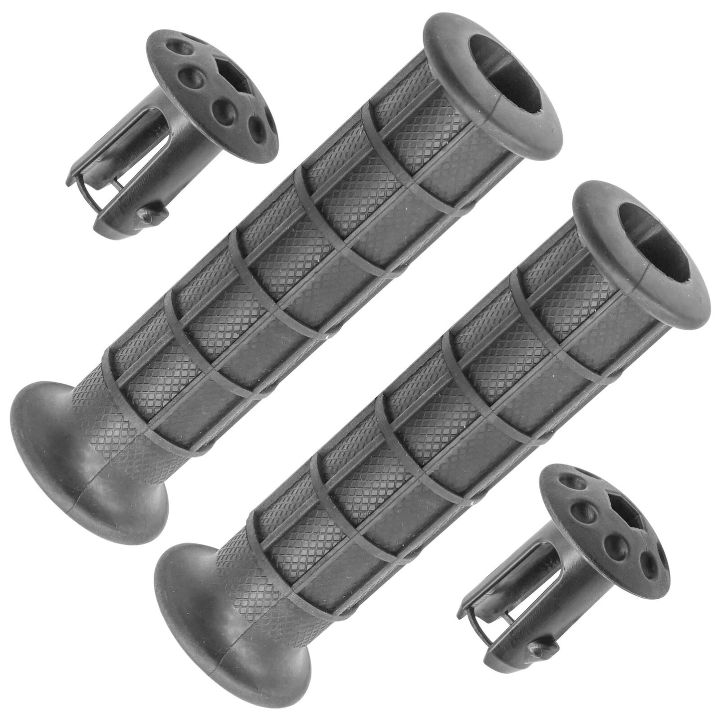 Caltric 53165-HP5-600 53167-HP5-600 Handlebar Grips w/Grip Ends For Honda