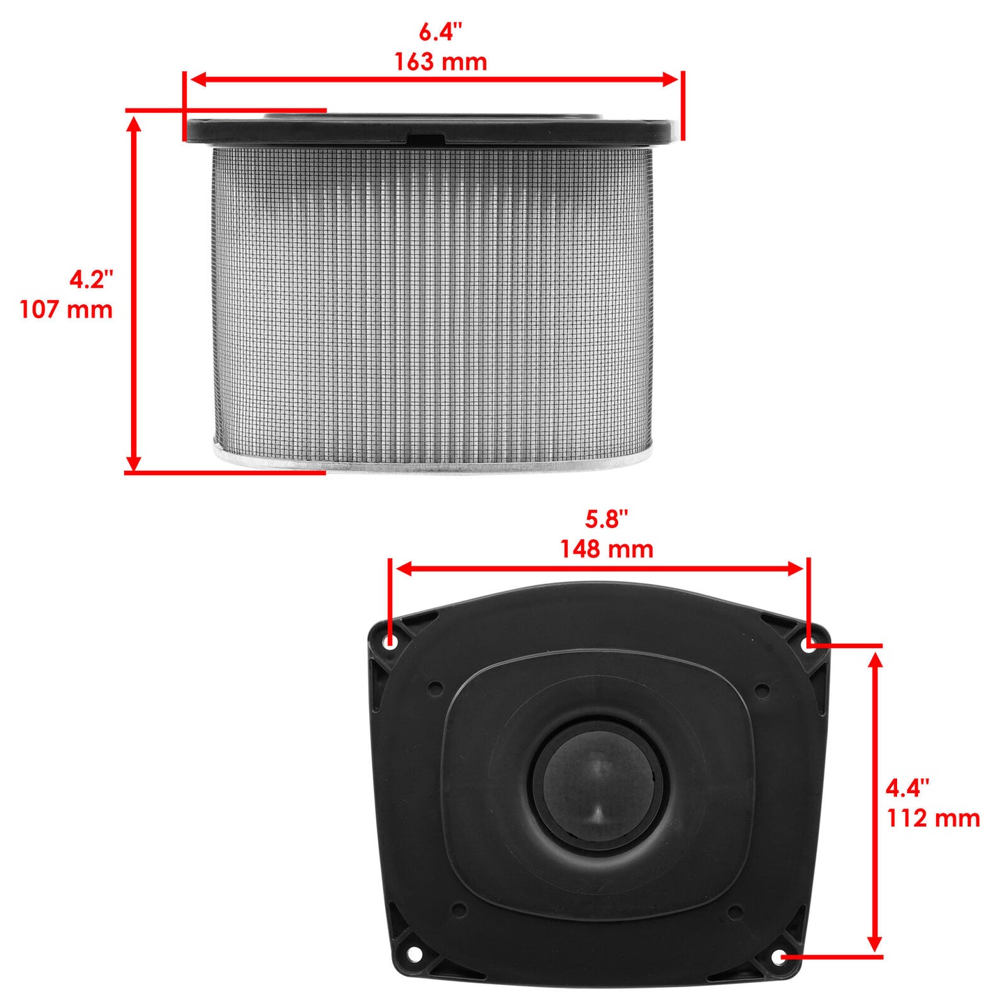 Caltric Air & Oil Filters For Suzuki GSXR750/GSXR1100 1988-1992 13780-17C00