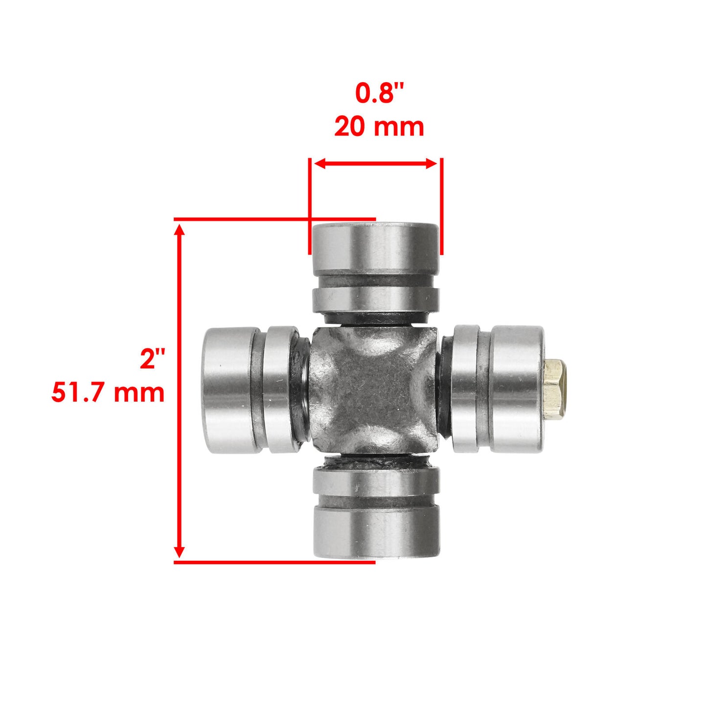 U-Joint Kit for Suzuki Quad Runner 250 LT-F250 4X4 1988-2002 Axle Outer Rear