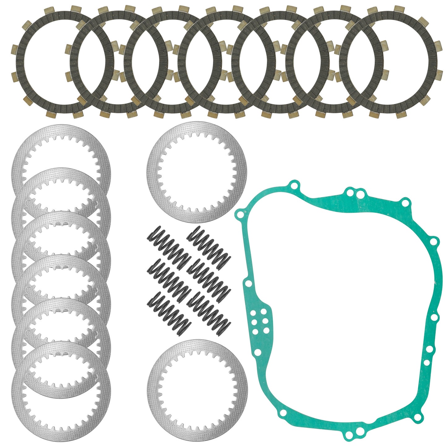 Clutch Plates Kit for Kawasaki KLX250S KLX250SF / KLX300 KLX300R KLX300SM 09-23