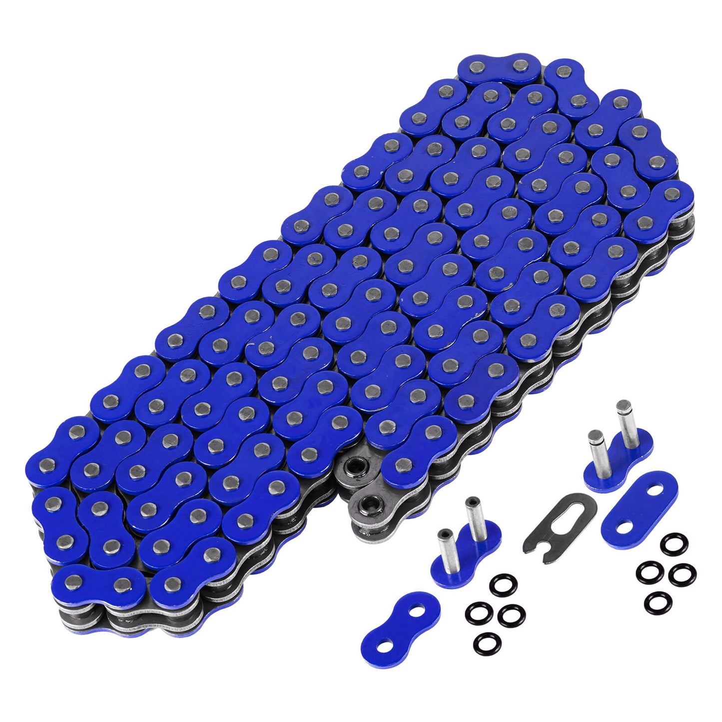 520 X 120 Links Motorcycle Atv Blue O-Ring Drive Chain 520-Pitch 120-Links