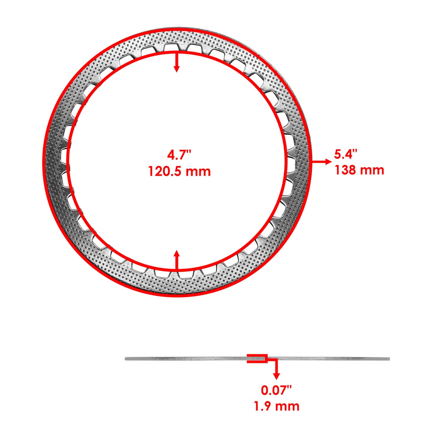 Clutch Friction and Steel Plates Kit for Kawasaki Versys-X 300 KLE300 2017-2023