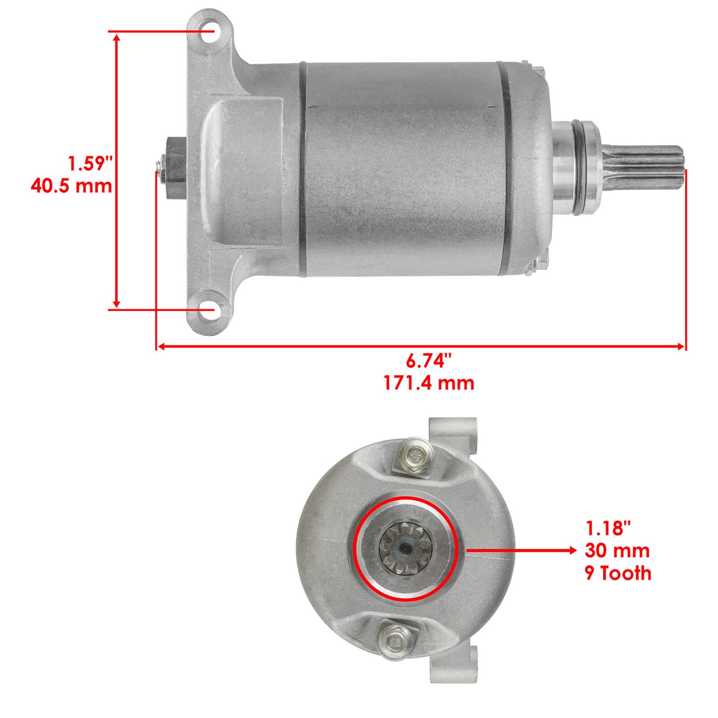 Starter for Yamaha Kodiak 700 YFM700 YFM 700 2016-2021 / 28P-81890-01-00