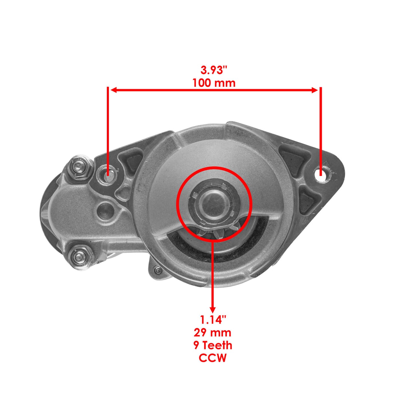 Starter for Kubota 12499-63010 / Kawasaki 21163-2093 21163-2145