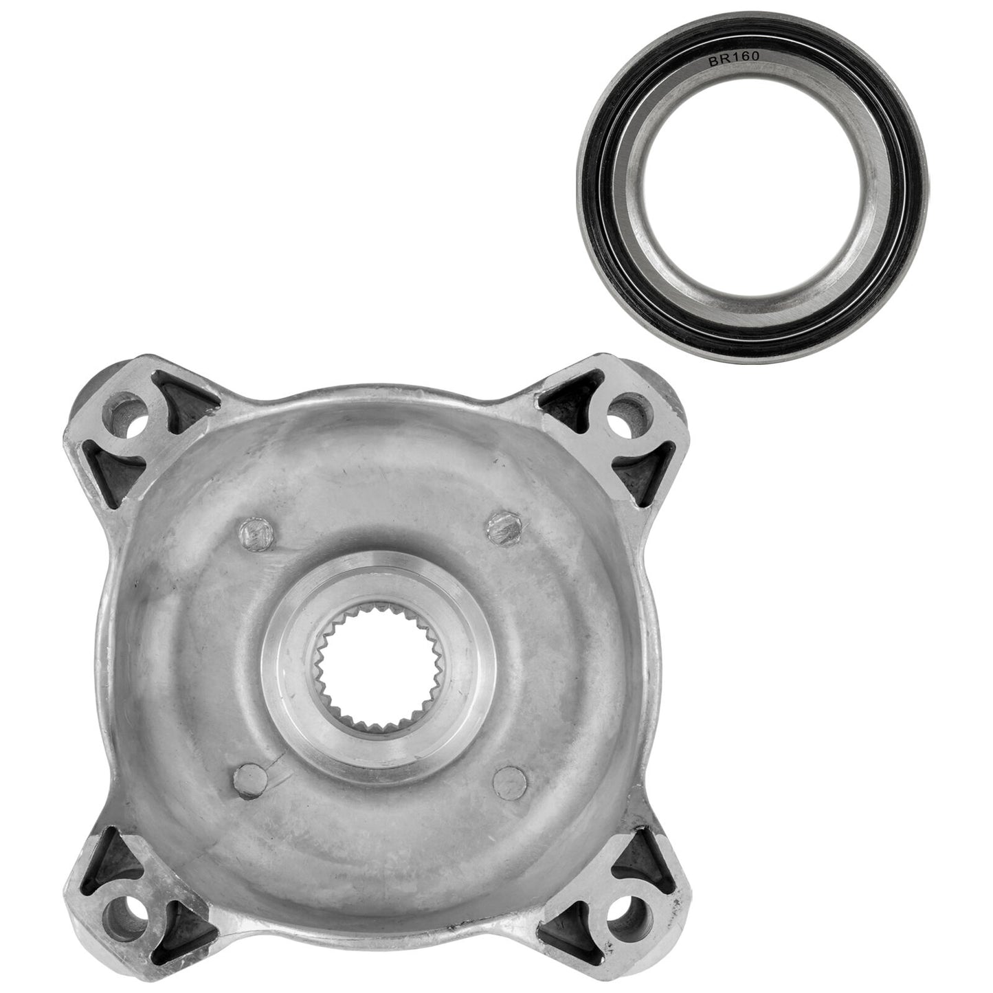 Front Wheel Hub And Ball Bearing for Polaris 5137219, 2204717, 3514583