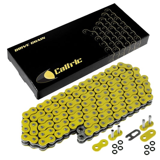 530 X 120 Links Motorcycle Atv Yellow O-Ring Drive Chain 530-Pitch 120-Links