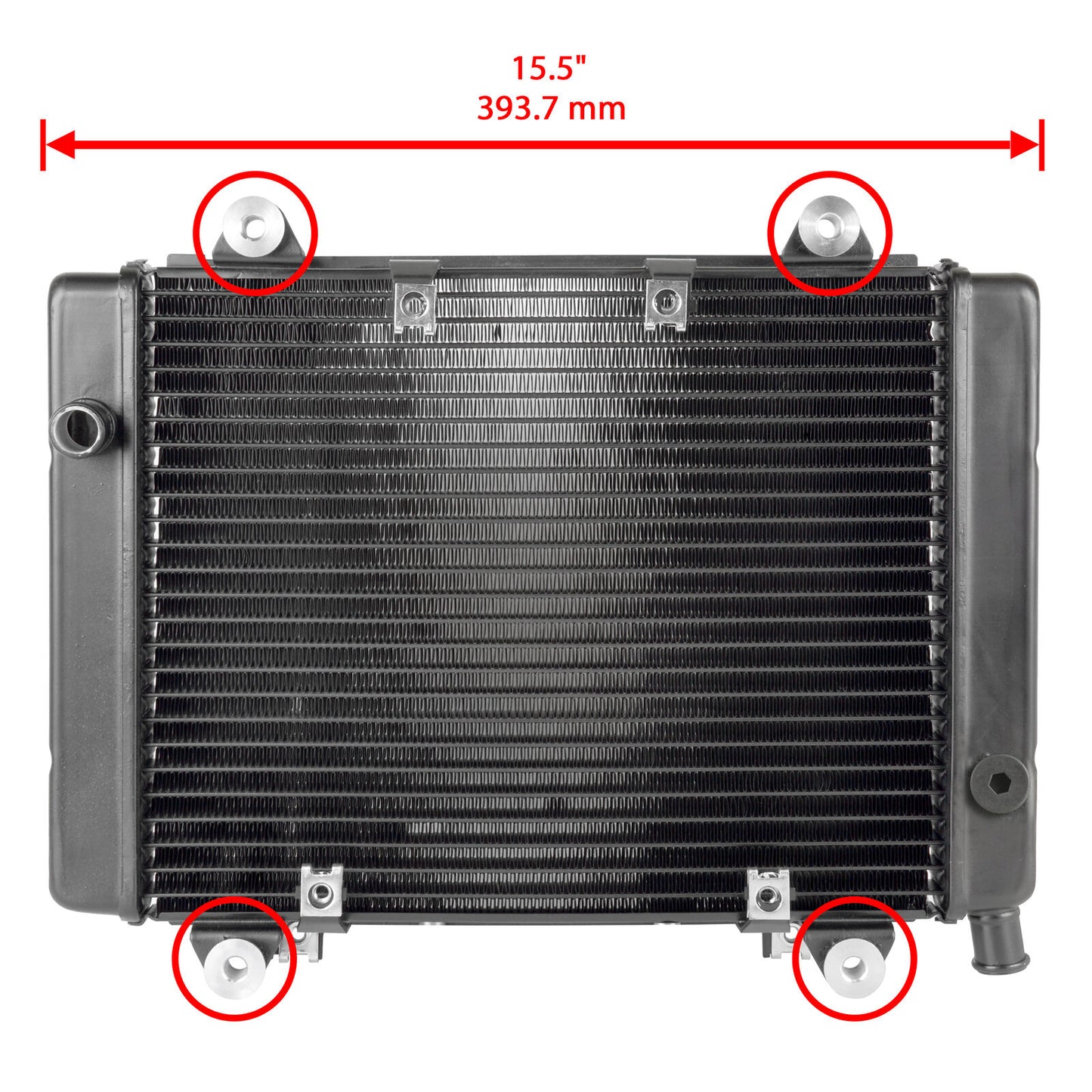 Radiator With Sensor for Kawasaki KVF700 Prairie 700 4X4 2004 2005 2006