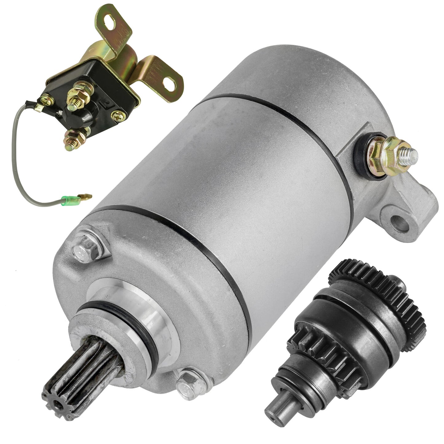 Starter Drive & Relay Solenoid for Polaris Magnum 500 1999 2000 2001 2002 ATV