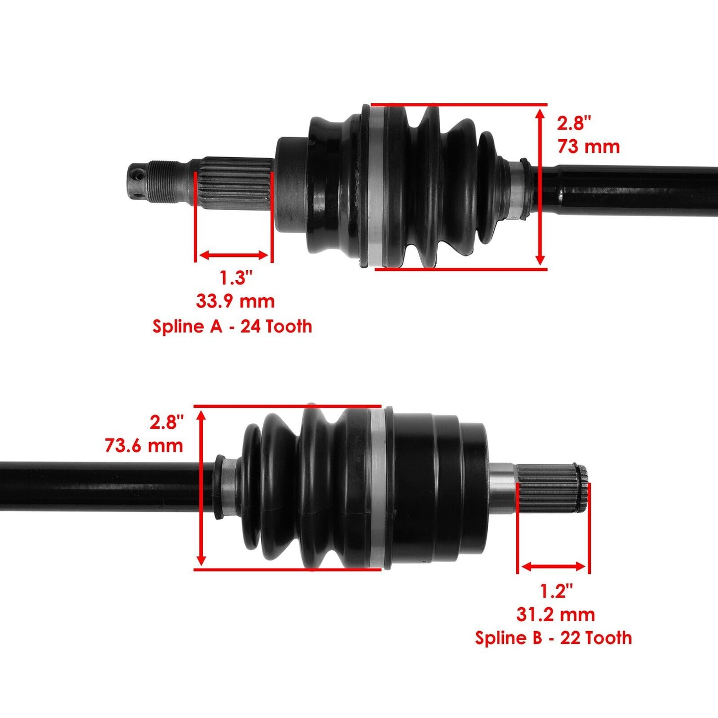 Rear Right And Left CV Joint Axle for Honda TRX680FA Rincon 680 4X4 2006-2023