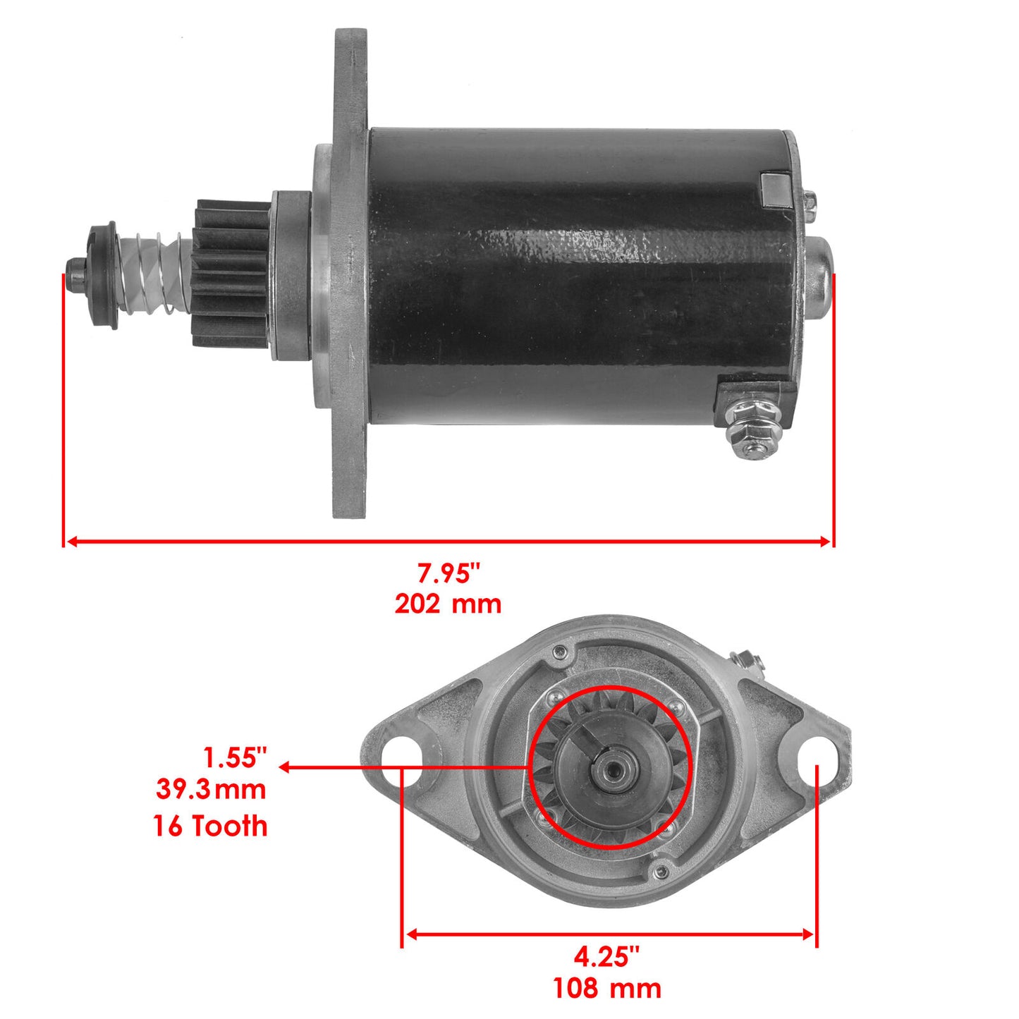 Starter Rv Generator for Onan Emerald Nhdl Nhe Nhel Nhm Bgd Bgdl Mce Nhd 1980-UP