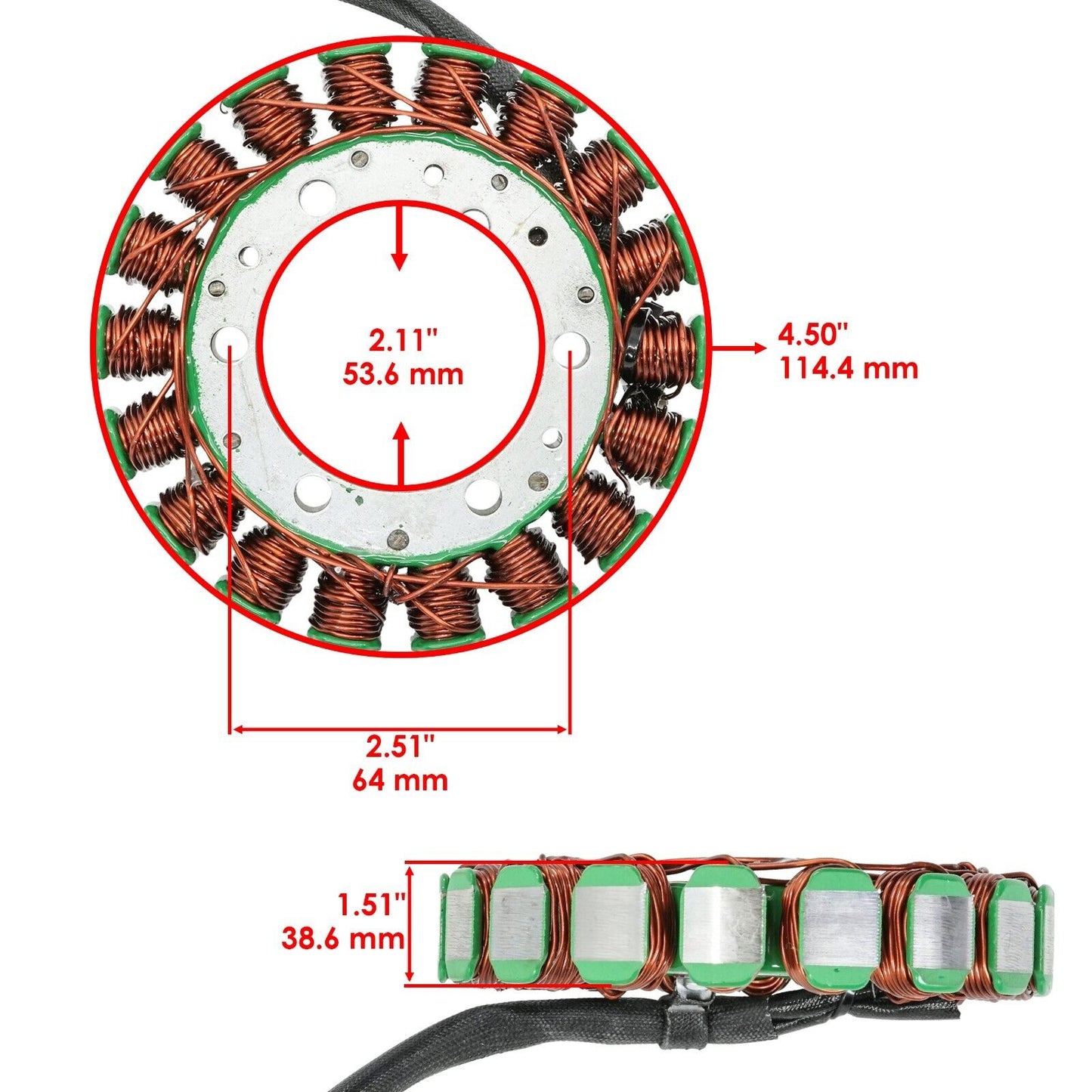 Stator & Gasket for Yamaha Virago 535 XV535 1987-1988 1990 1993-2000