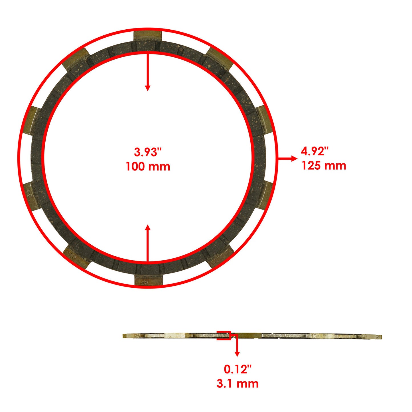 Clutch Friction Plates Kit for Yamaha Blaster 200 YFS200 1988-2006