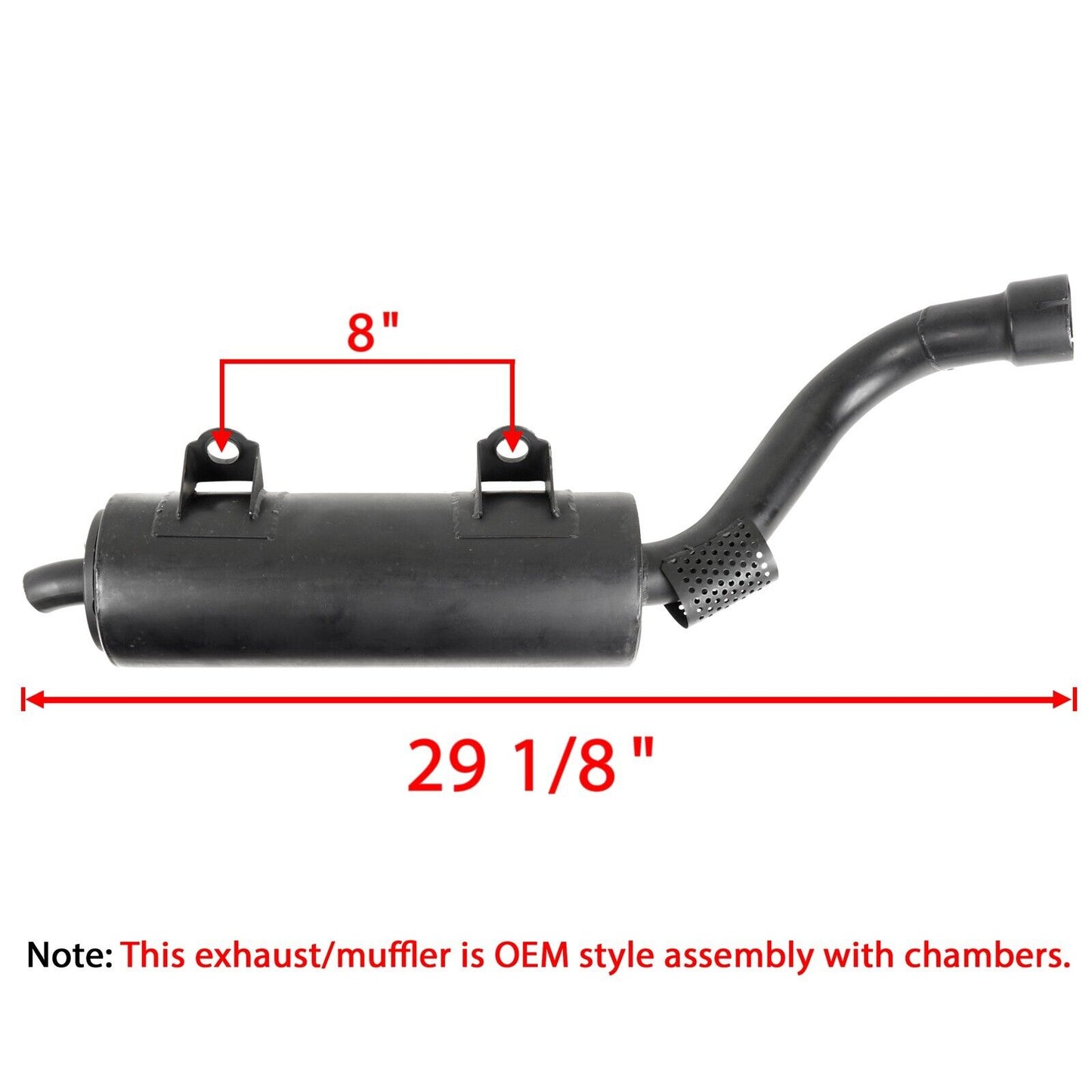 1261438 1261198 1261356 Exhaust Muffler Silencer For Polaris Predator 500 03-07