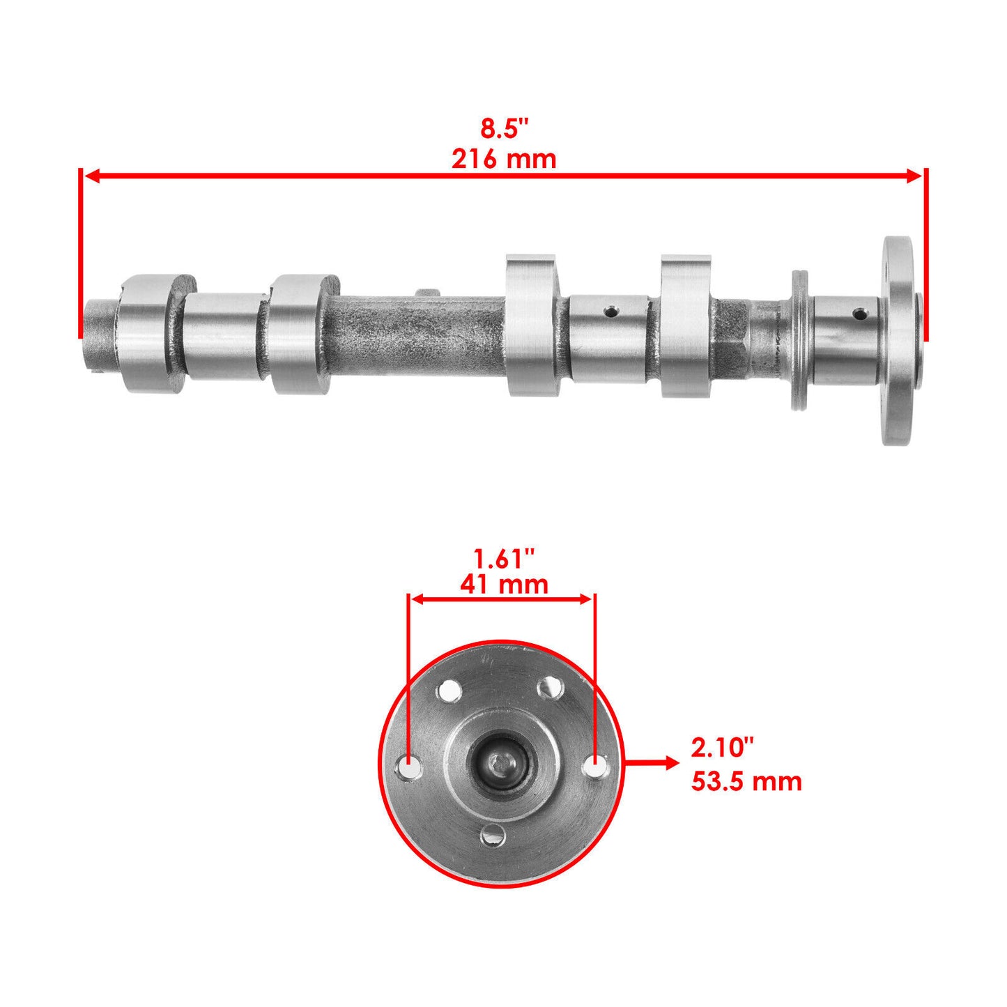 Intake Exhaust Camshaft Assembly fits Polaris 3023528 3022714 3023529 3022715