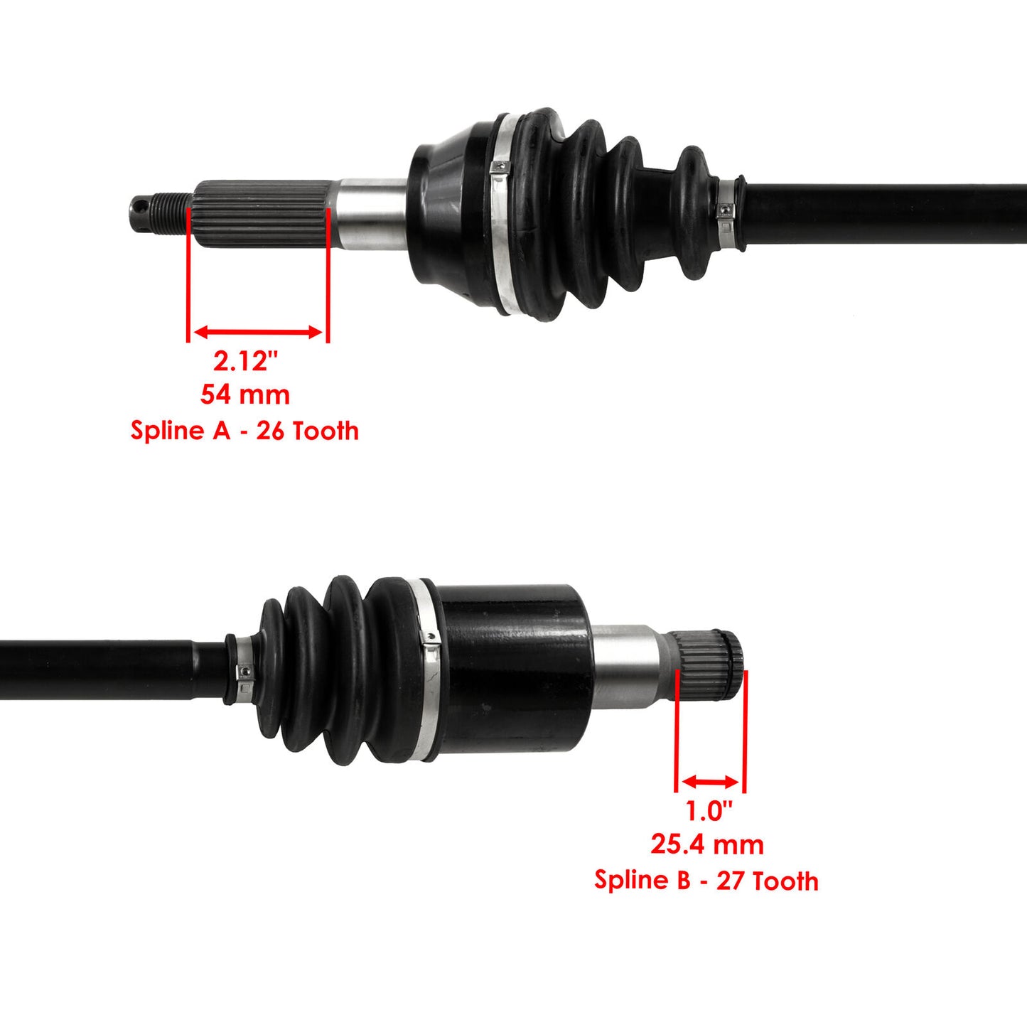 Rear Left And Right Complete CV Joint Axle for Polaris RZR 800 EFI 2008-2014