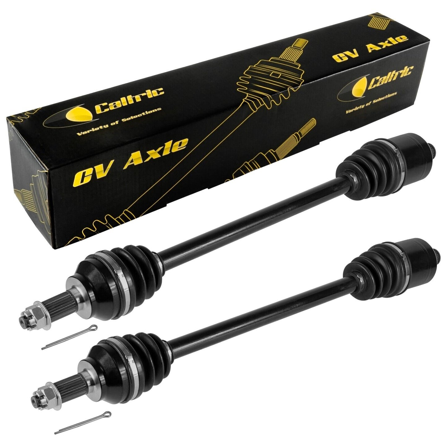 2 Caltric Front Right or Left CV Joint Axles for Yamaha 5TE-F518F-00-00