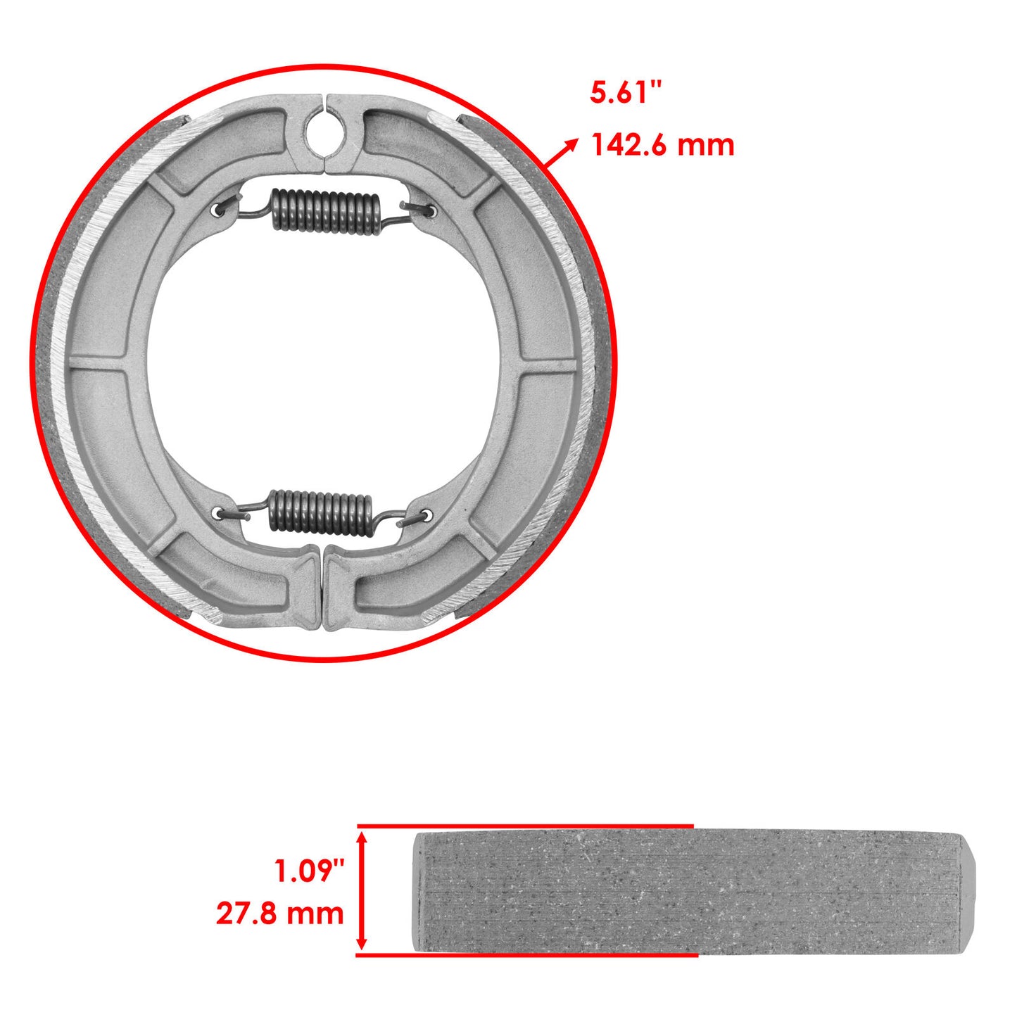 Rear Brake Shoes for Suzuki LT185 Quadrunner 185 1984 1985 1986 1987