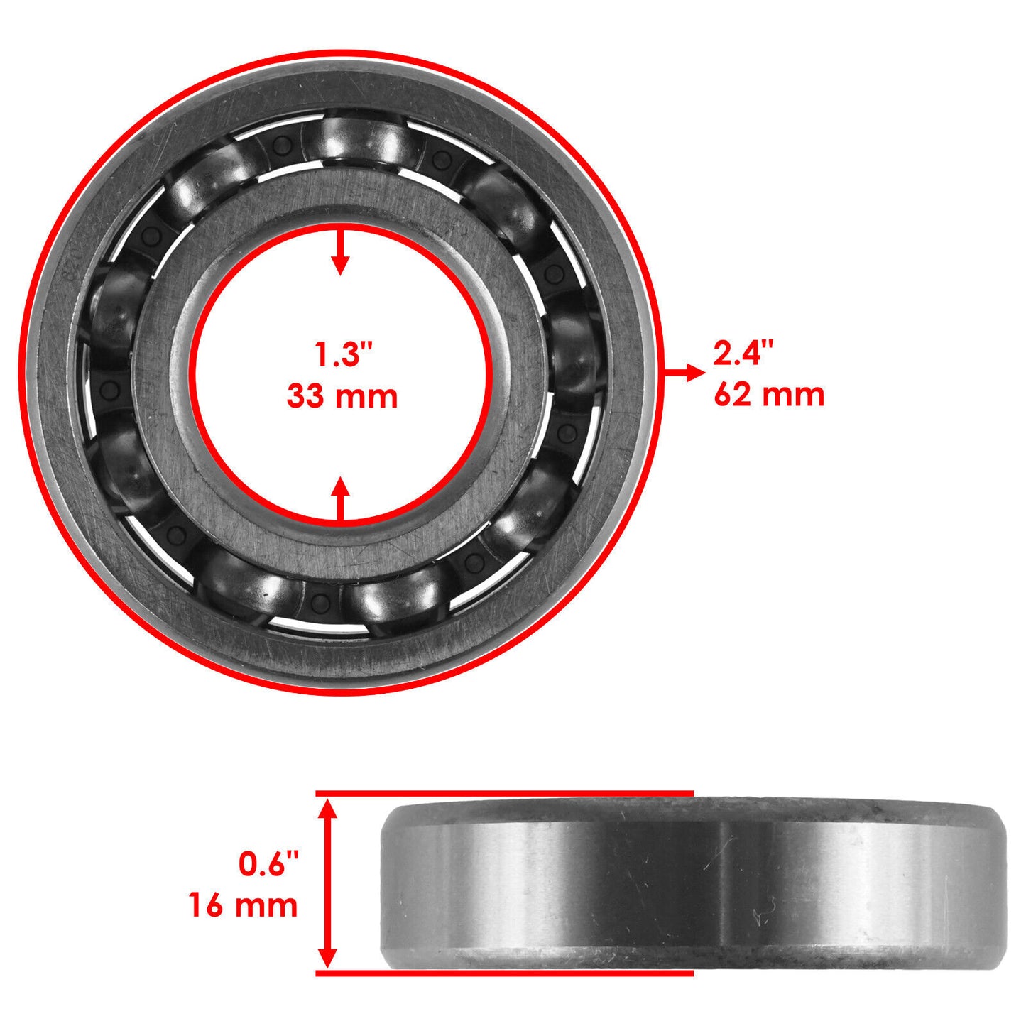 Ball Bearing NMD 22X62X15 For Honda FouTrax Foreman 400 TRX400FW 4X4 1995 1996